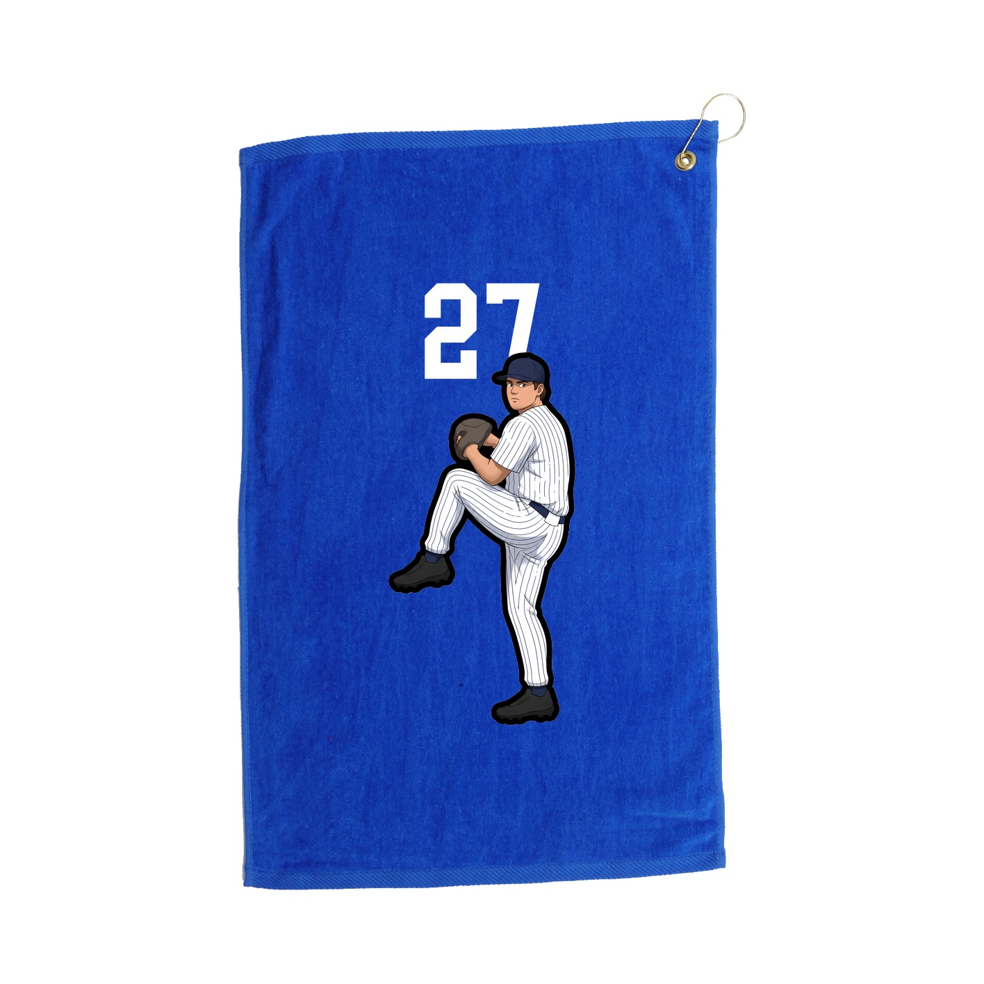 Golf Towel — Number Top in Royal