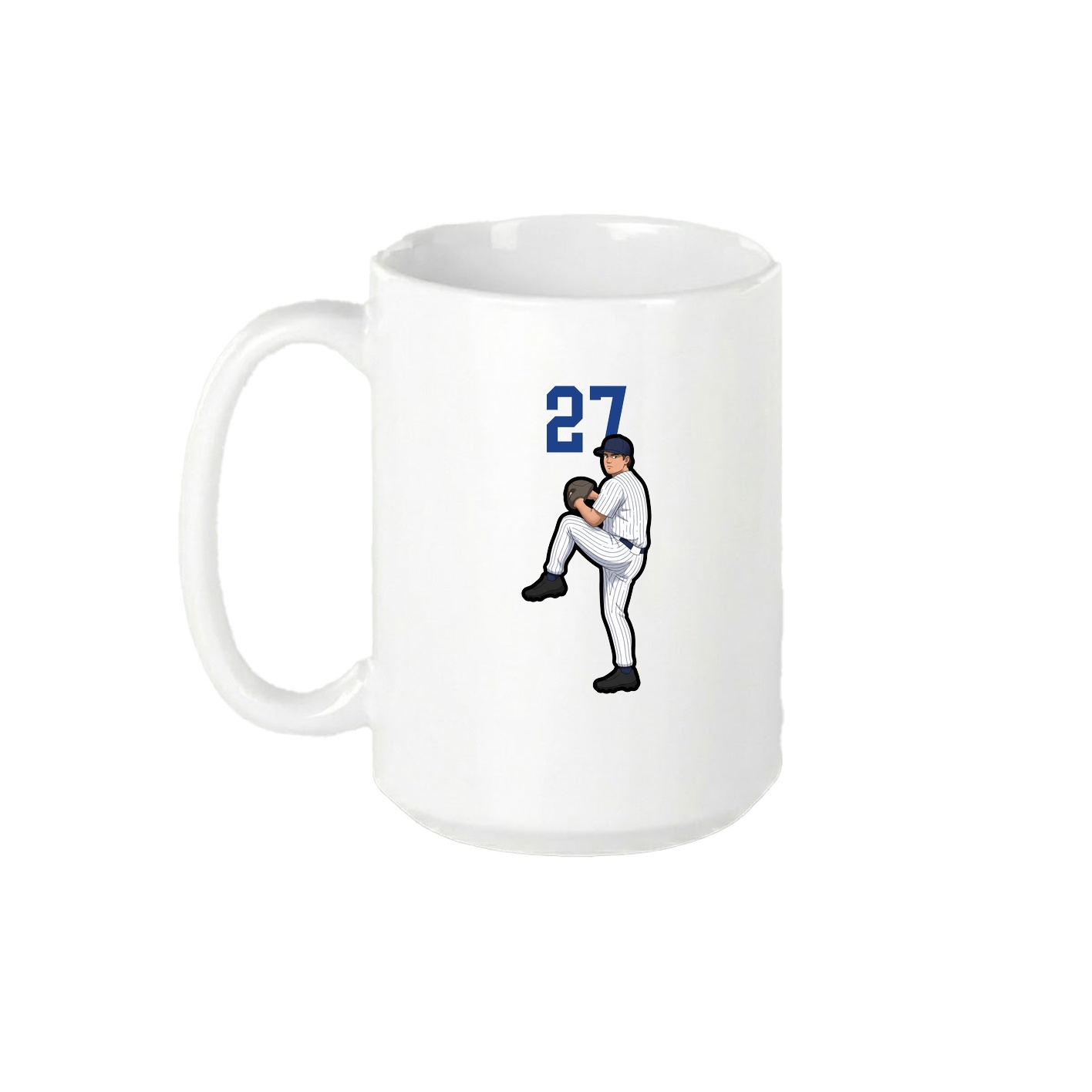 15oz Coffee Mug — Number Top in White