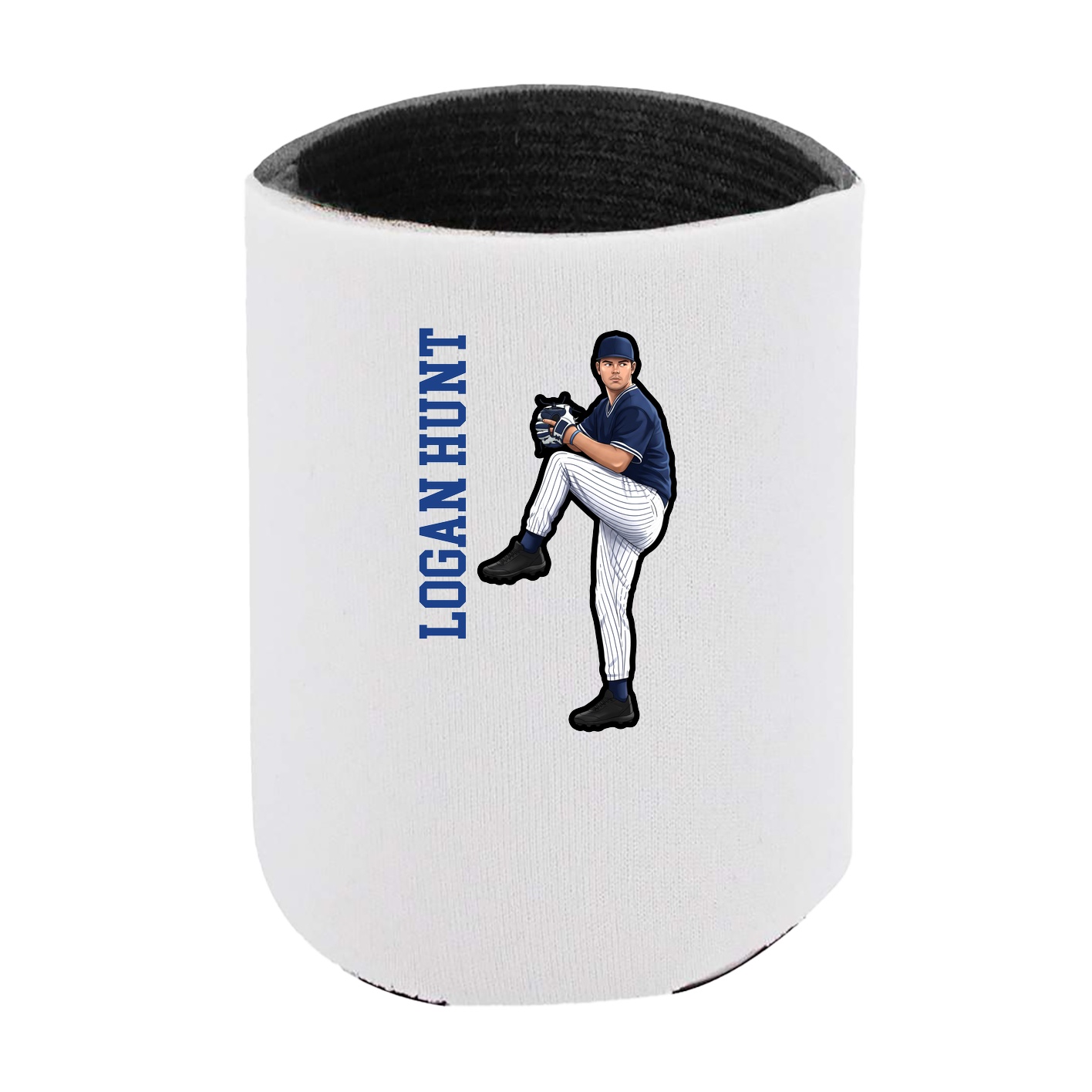 Can Holder — Name Vertical in White