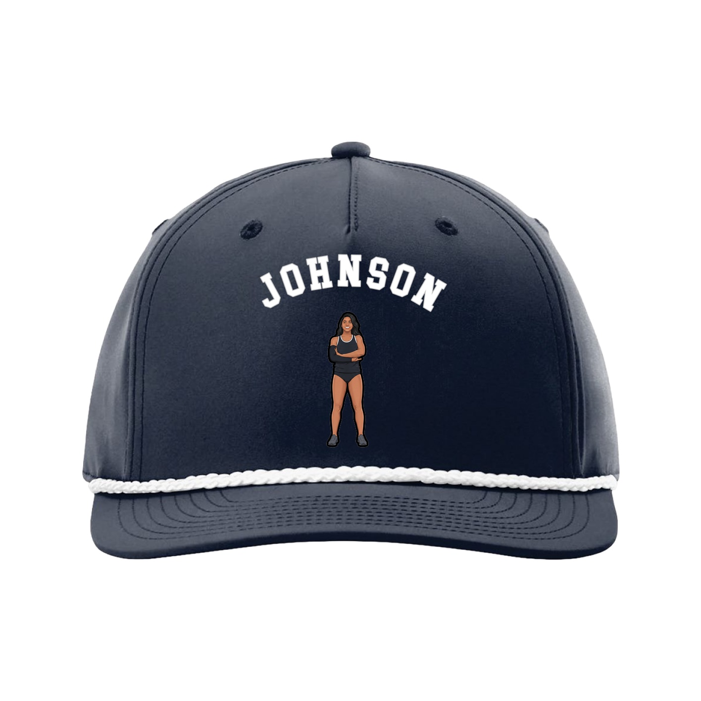 Five-Panel Classic Rope Cap — Shirsey Arch in Navy