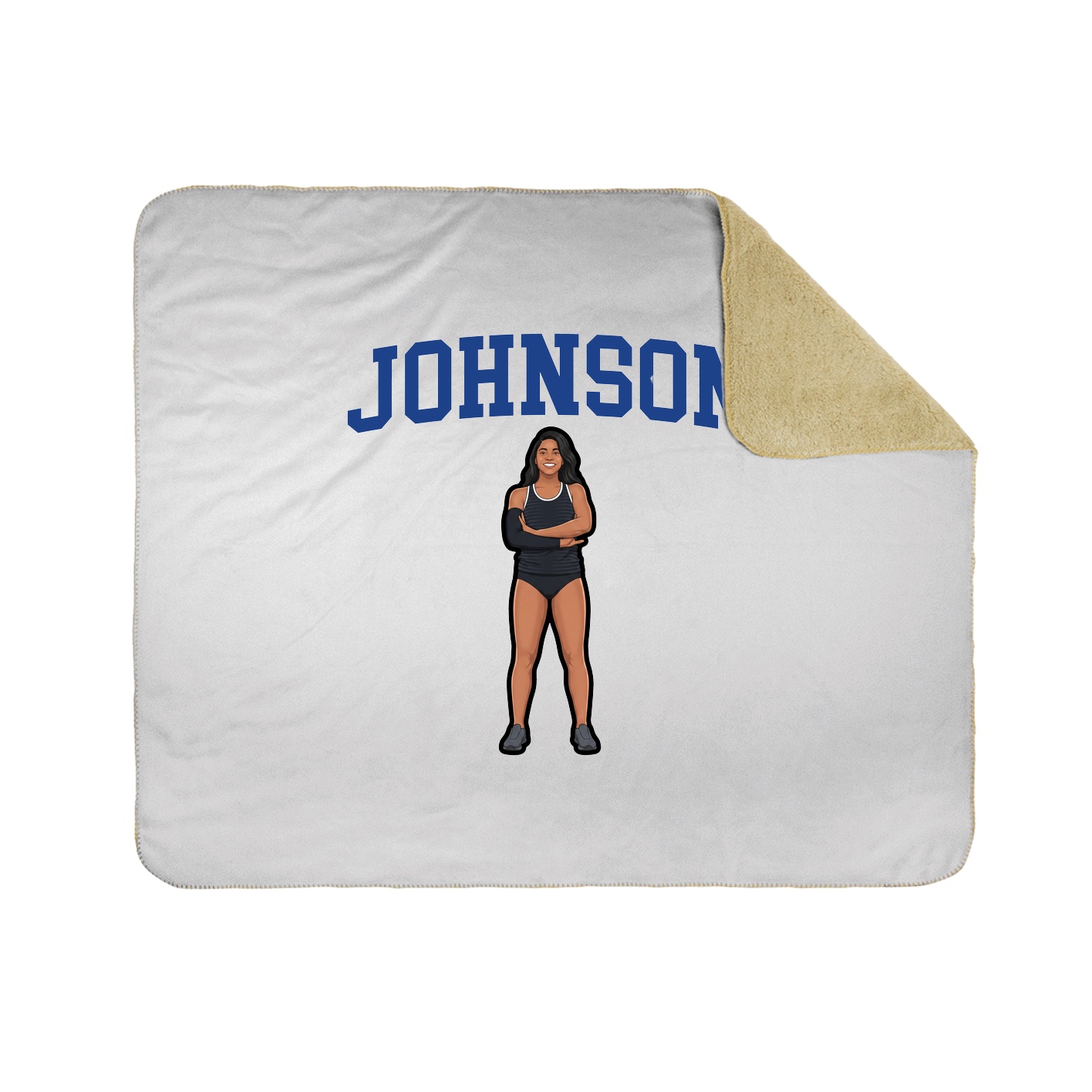 Throw Blanket — Shirsey in White