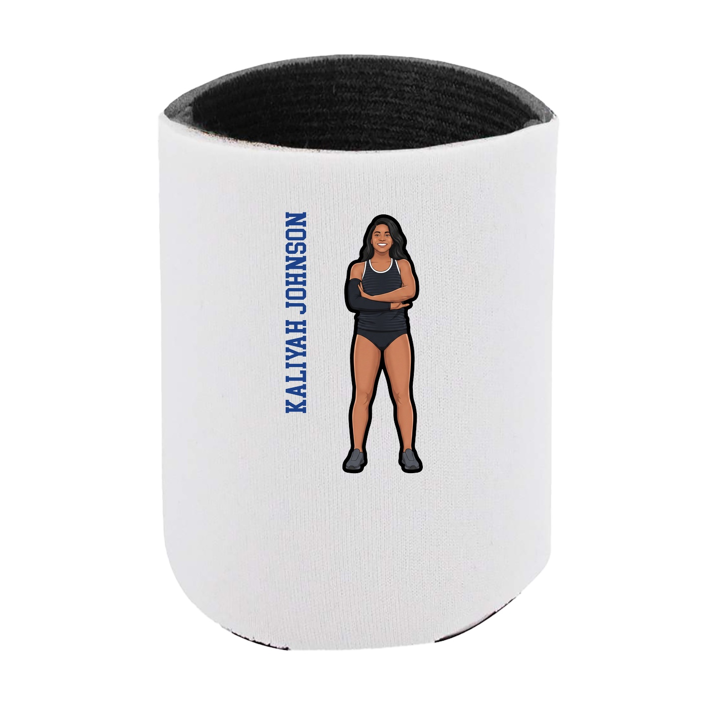 Can Holder — Name Vertical in White