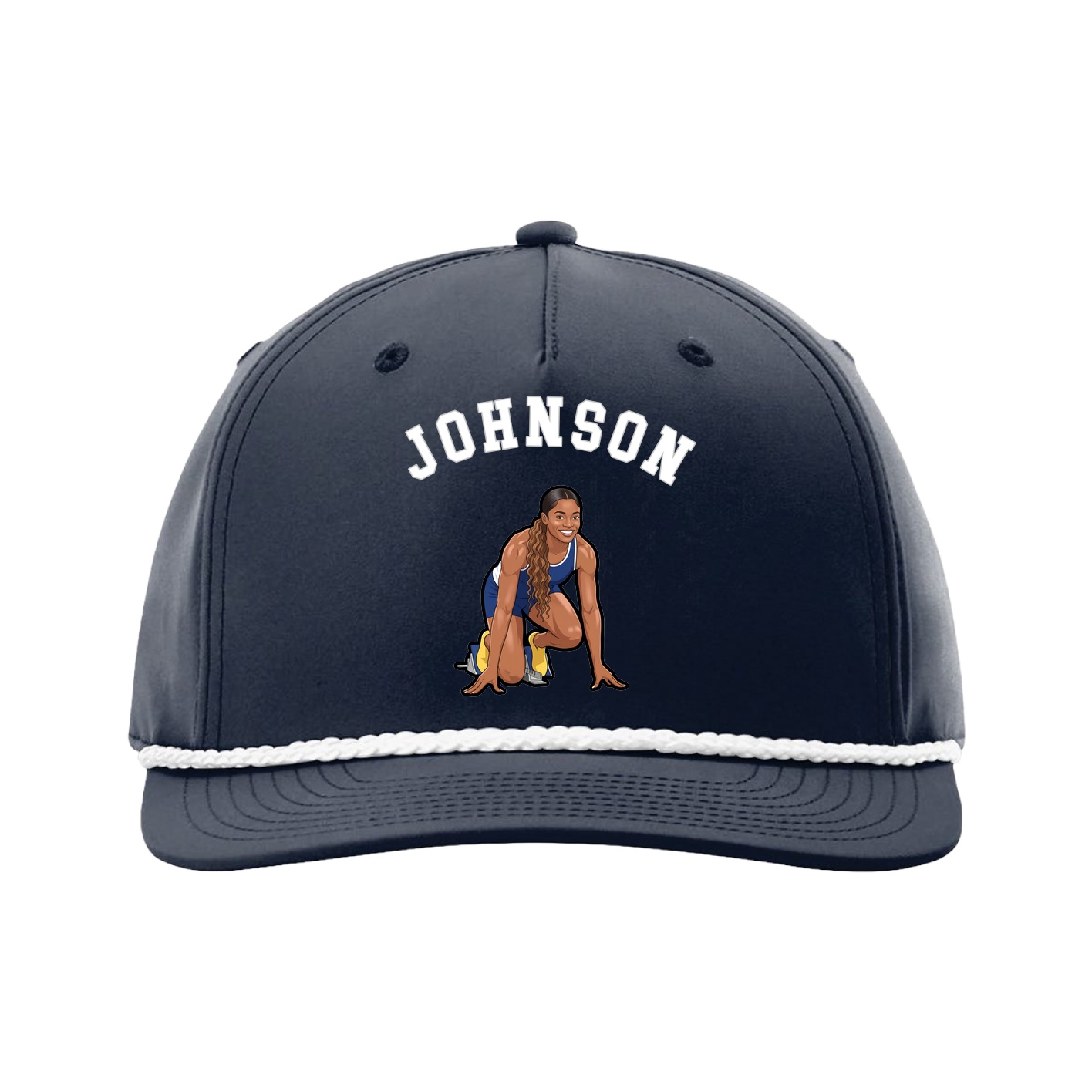Five-Panel Classic Rope Cap — Shirsey Arch in Navy