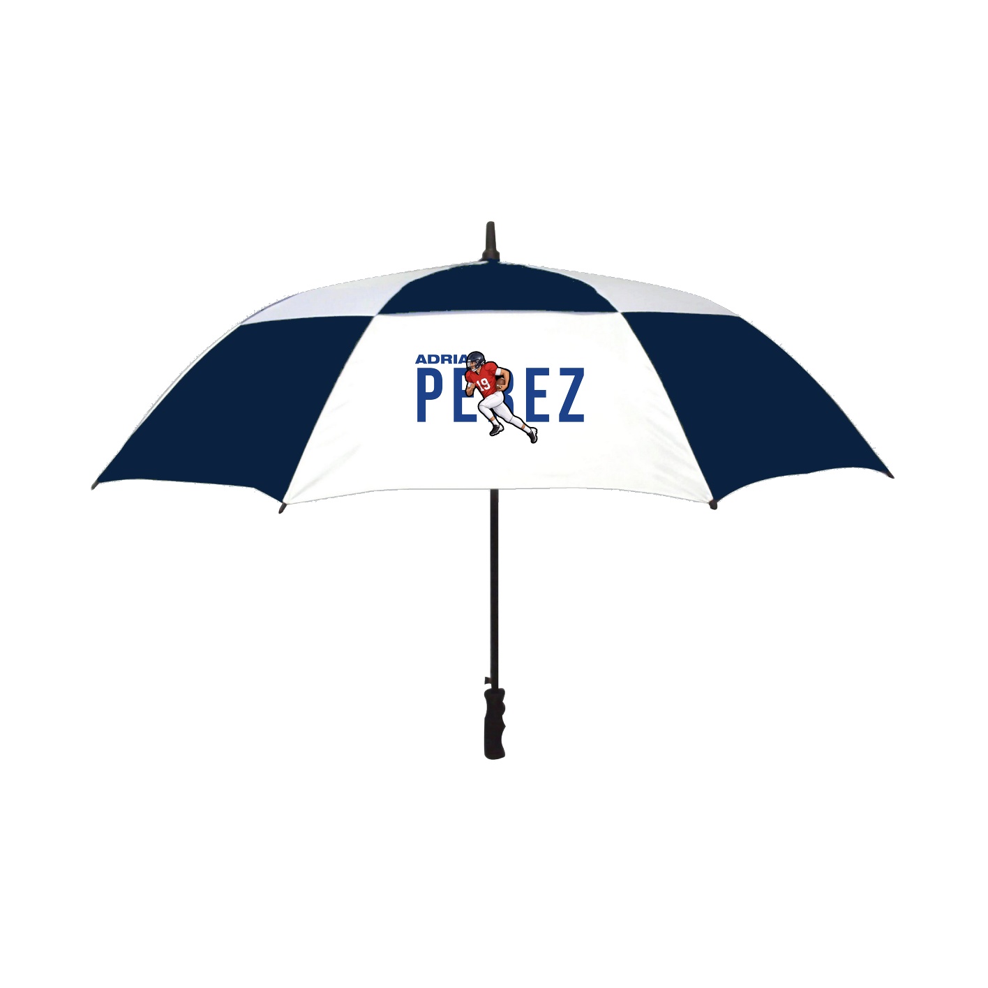 Golf Umbrella — Player Name in Navy