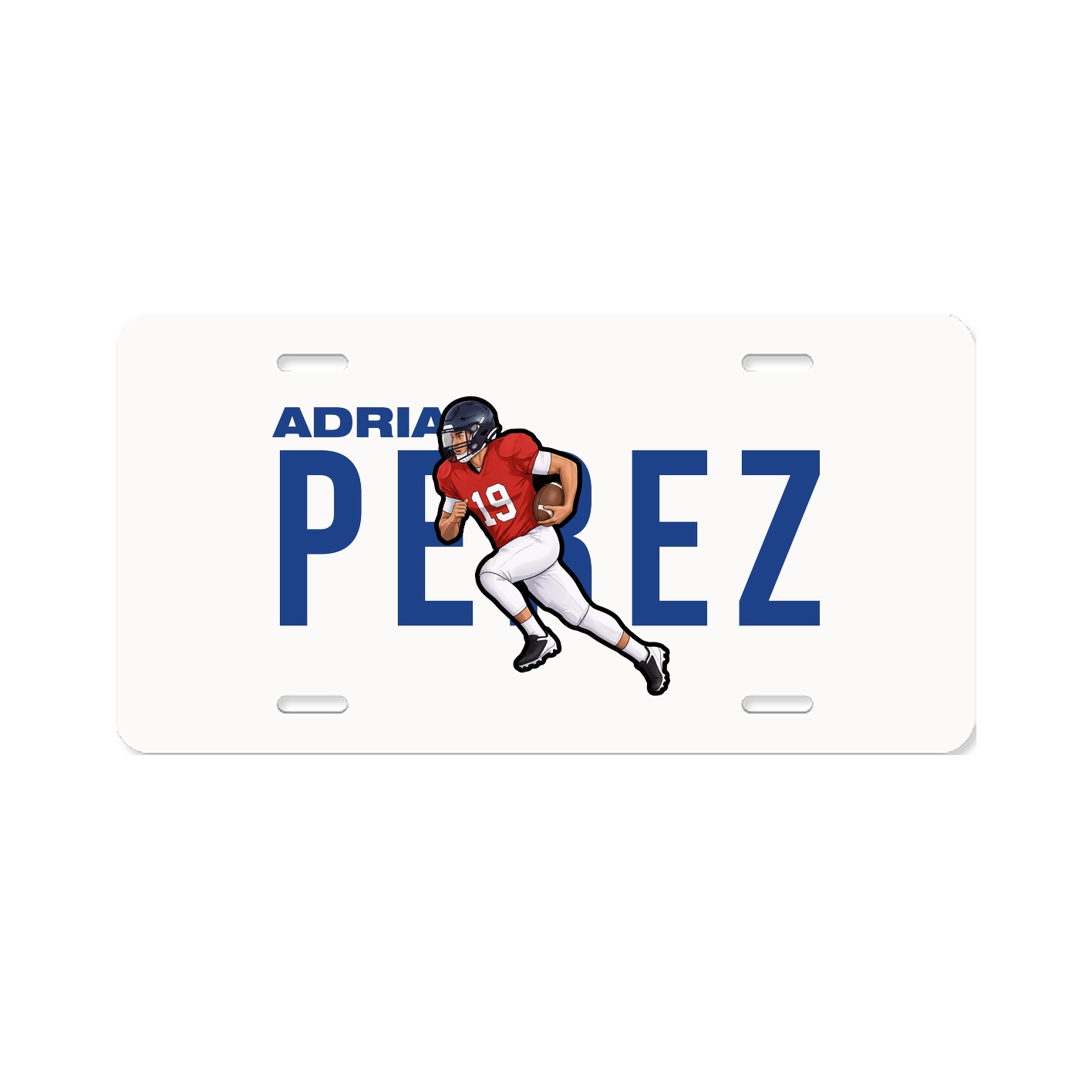 License Plate — Player Name in Classic