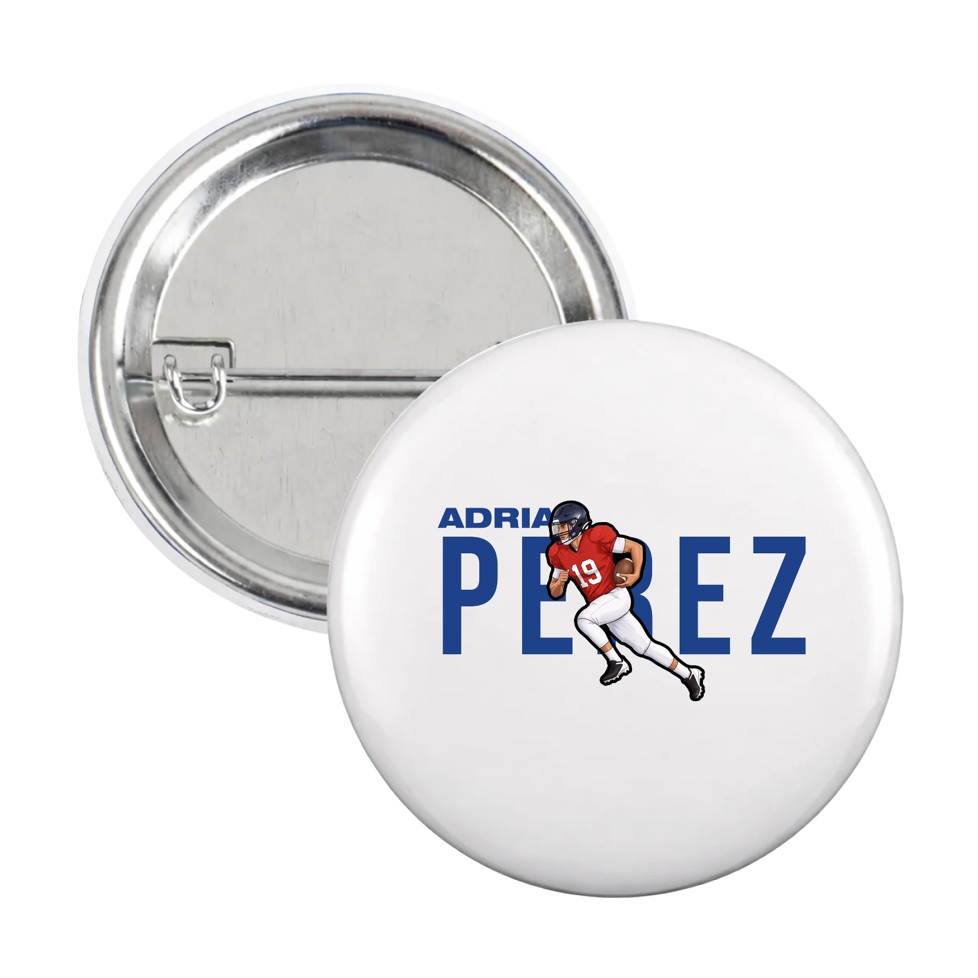 Game Day Button — Player Name in White