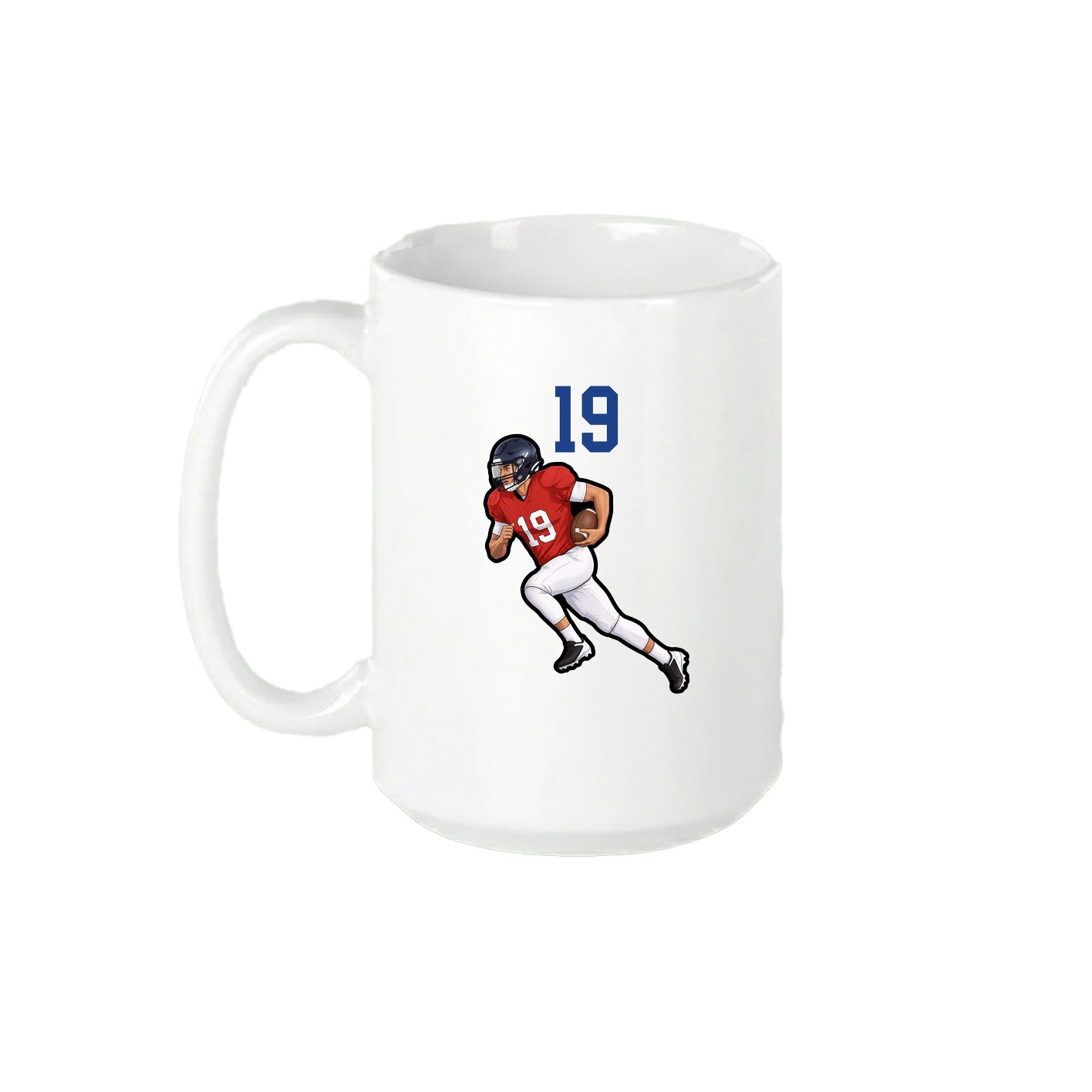 15oz Coffee Mug — Number Top in White