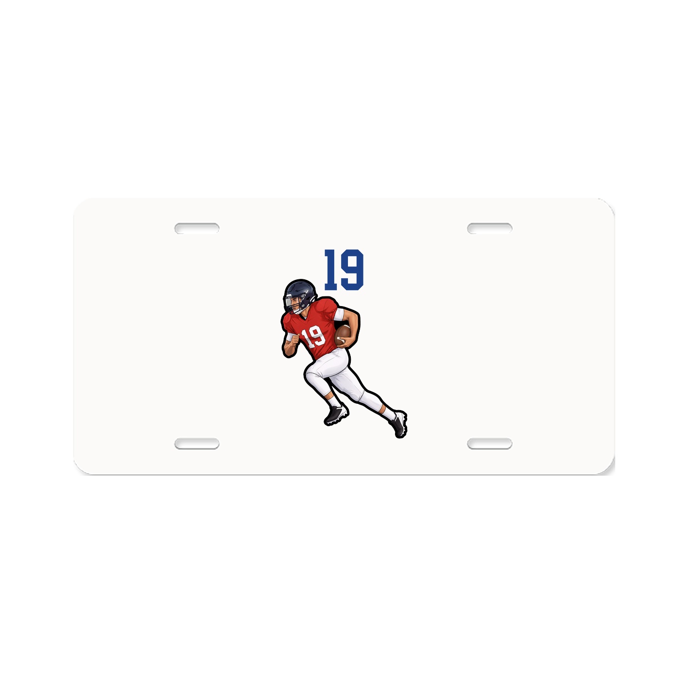 License Plate — Number Top in Classic
