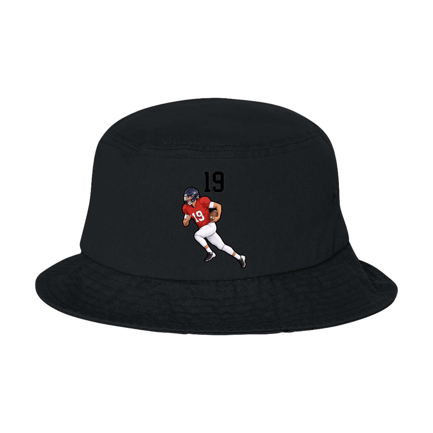 Bucket Cap — Number Top in Black
