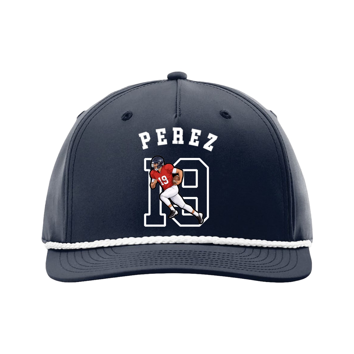 Five-Panel Classic Rope Cap — Shirsey Arch in Navy