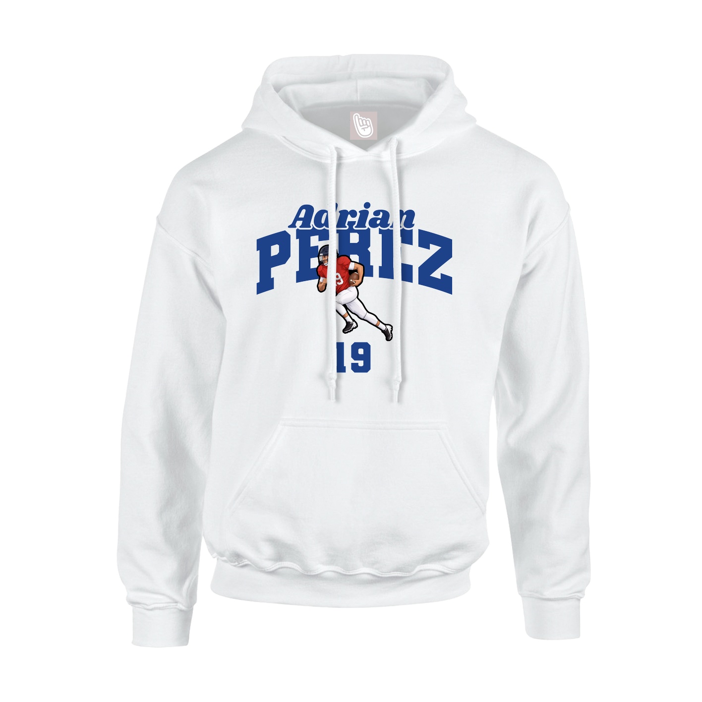 Hoodie — Signature Arch in White