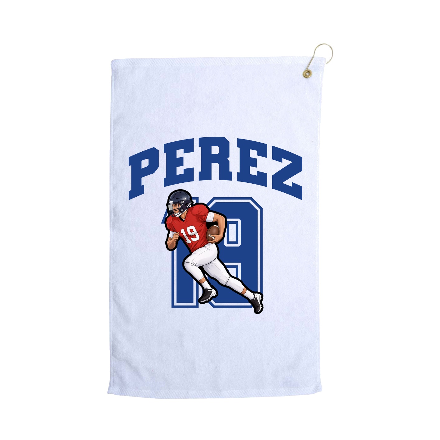 Golf Towel — Number in White