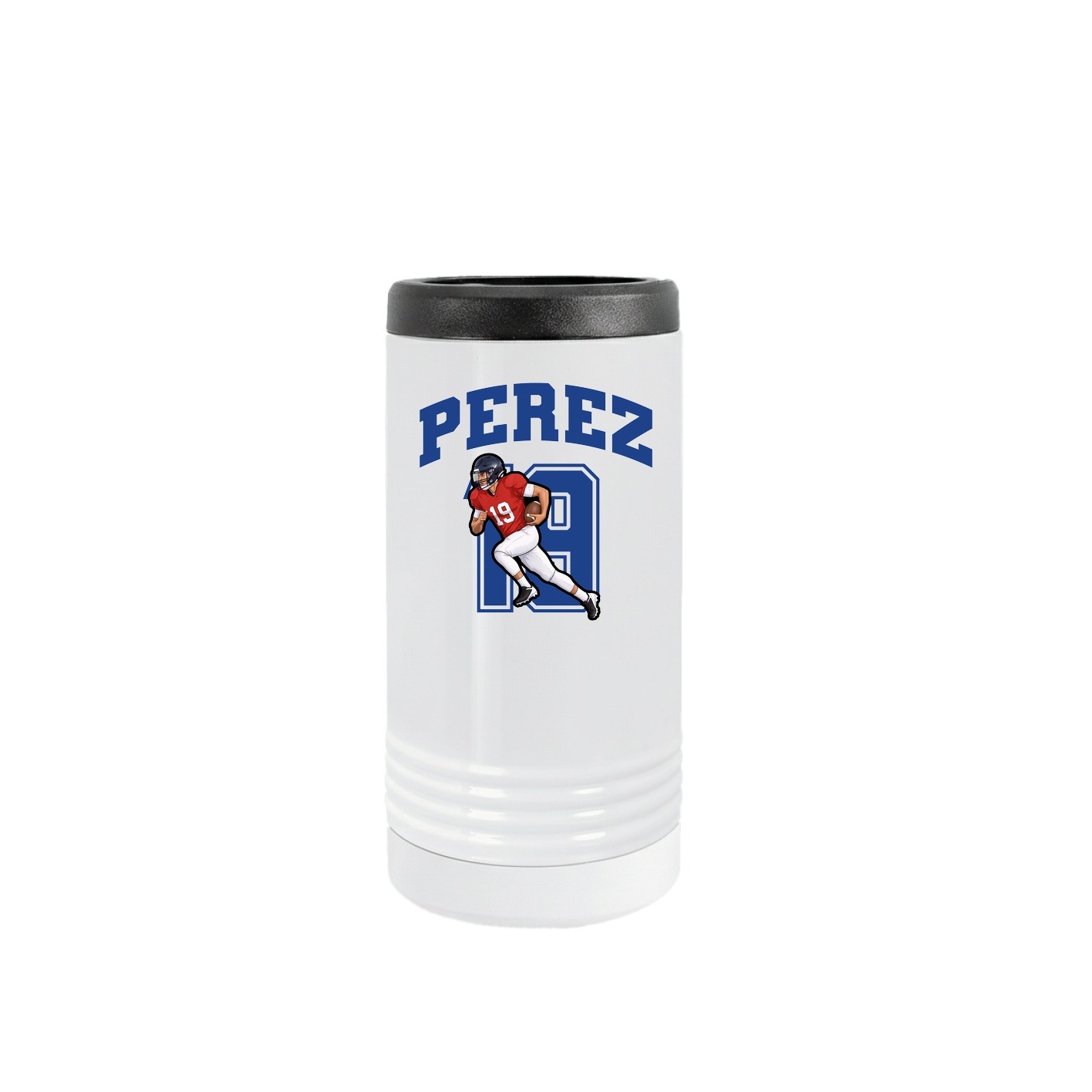 Slim Beverage Holder — Number in White