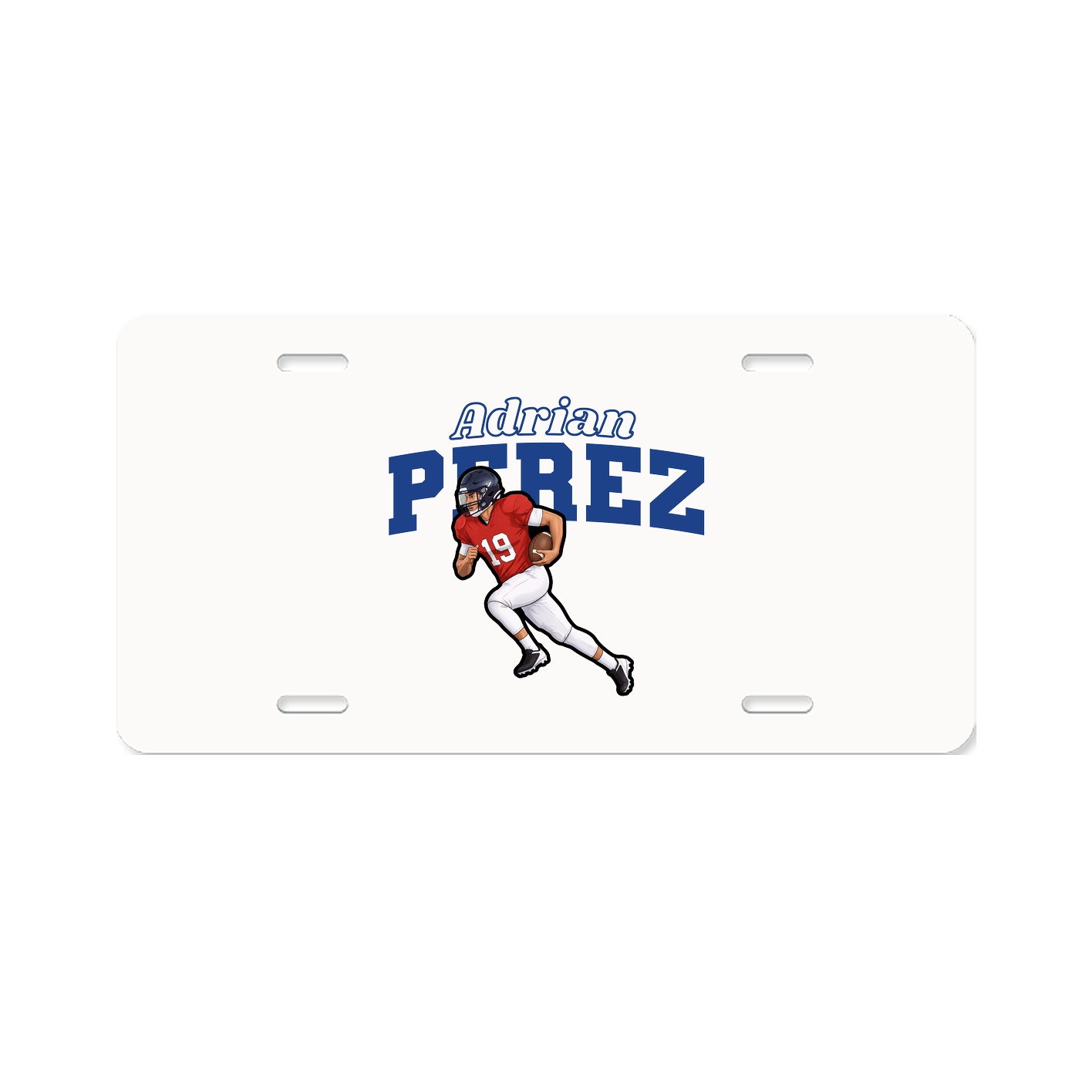 License Plate — Name Arch in Classic