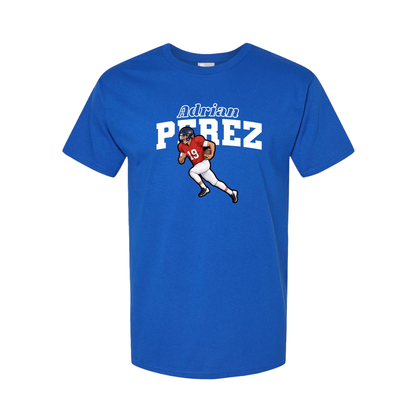 Youth Tee — Name Arch in Royal