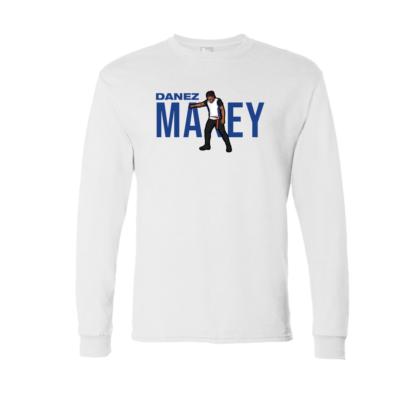 Long Sleeve Tee — Player Name in White