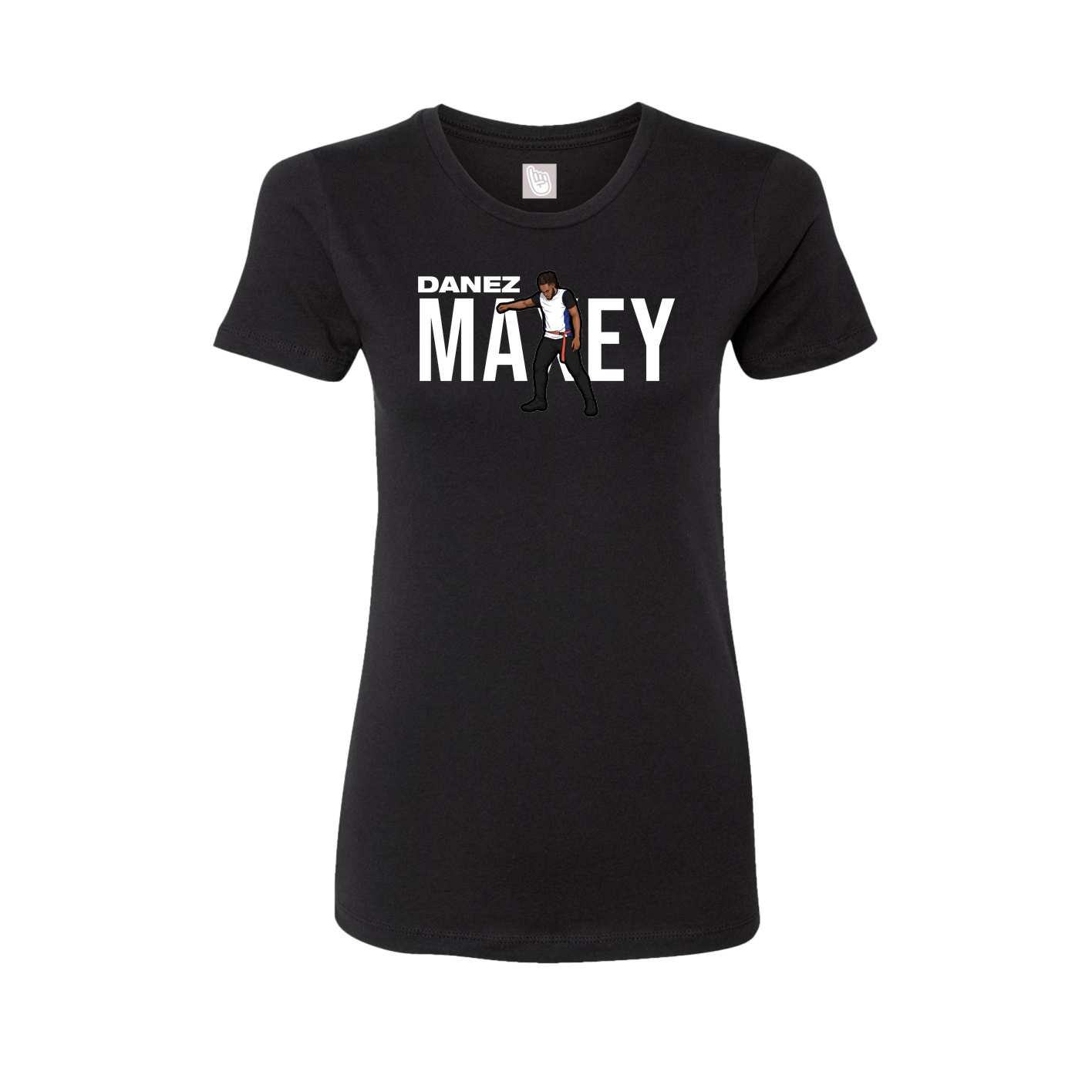 Fitted Women's Tee — Player Name in Black