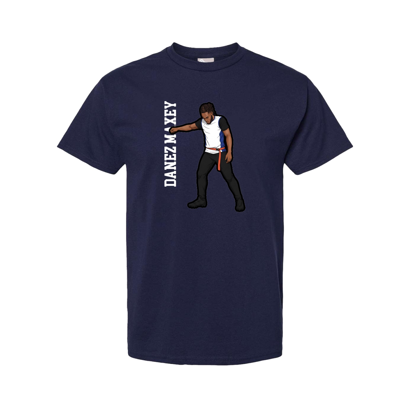 Tee — Name Vertical in Navy