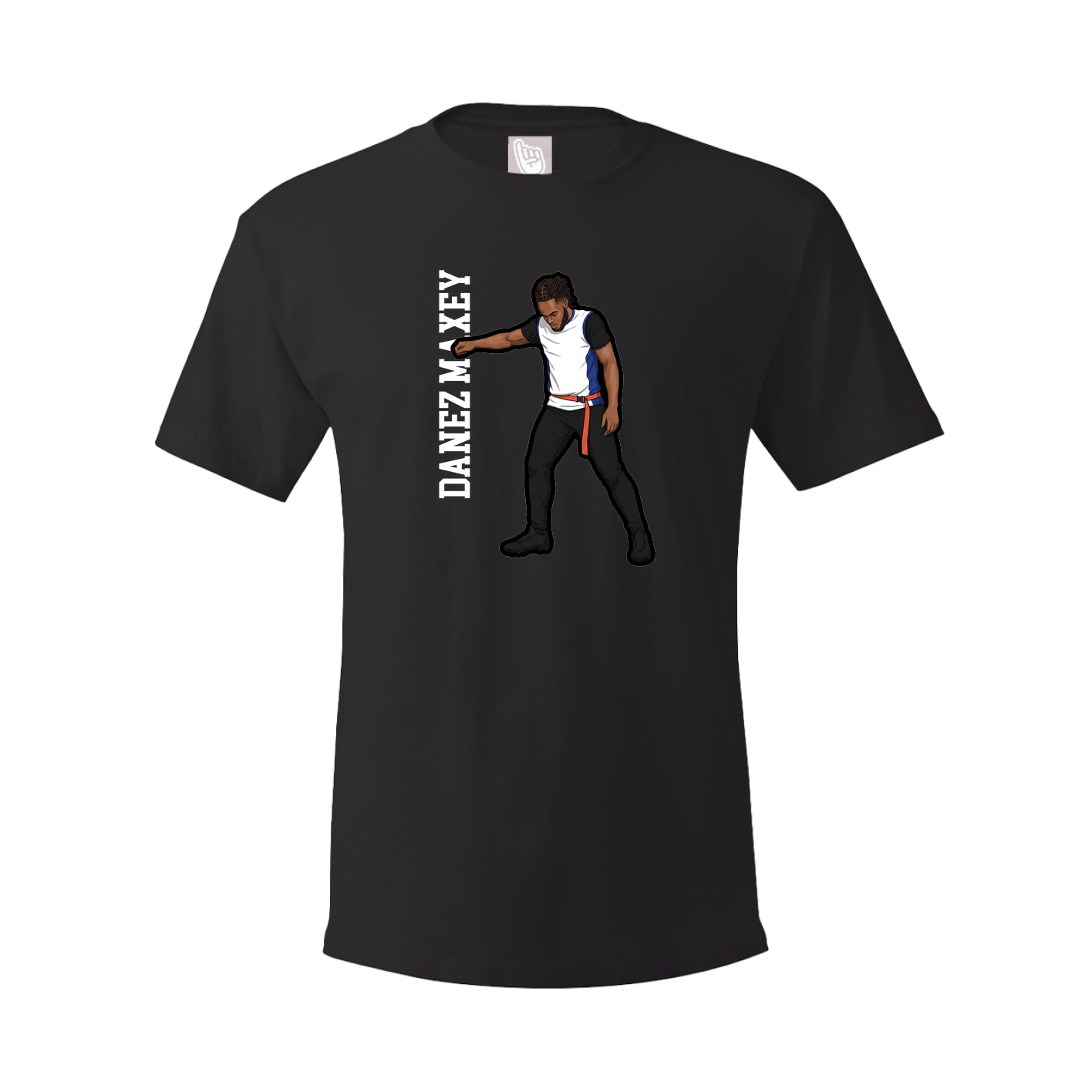 Youth Tee — Name Vertical in Black
