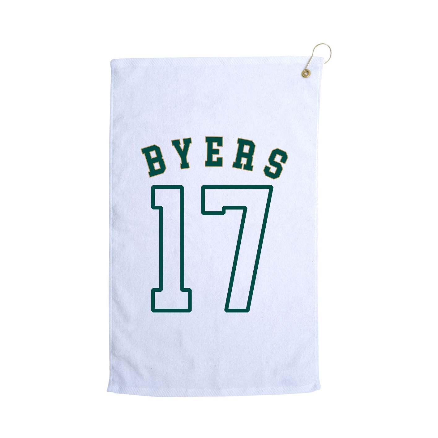 Golf Towel — Shirsey Arch in White
