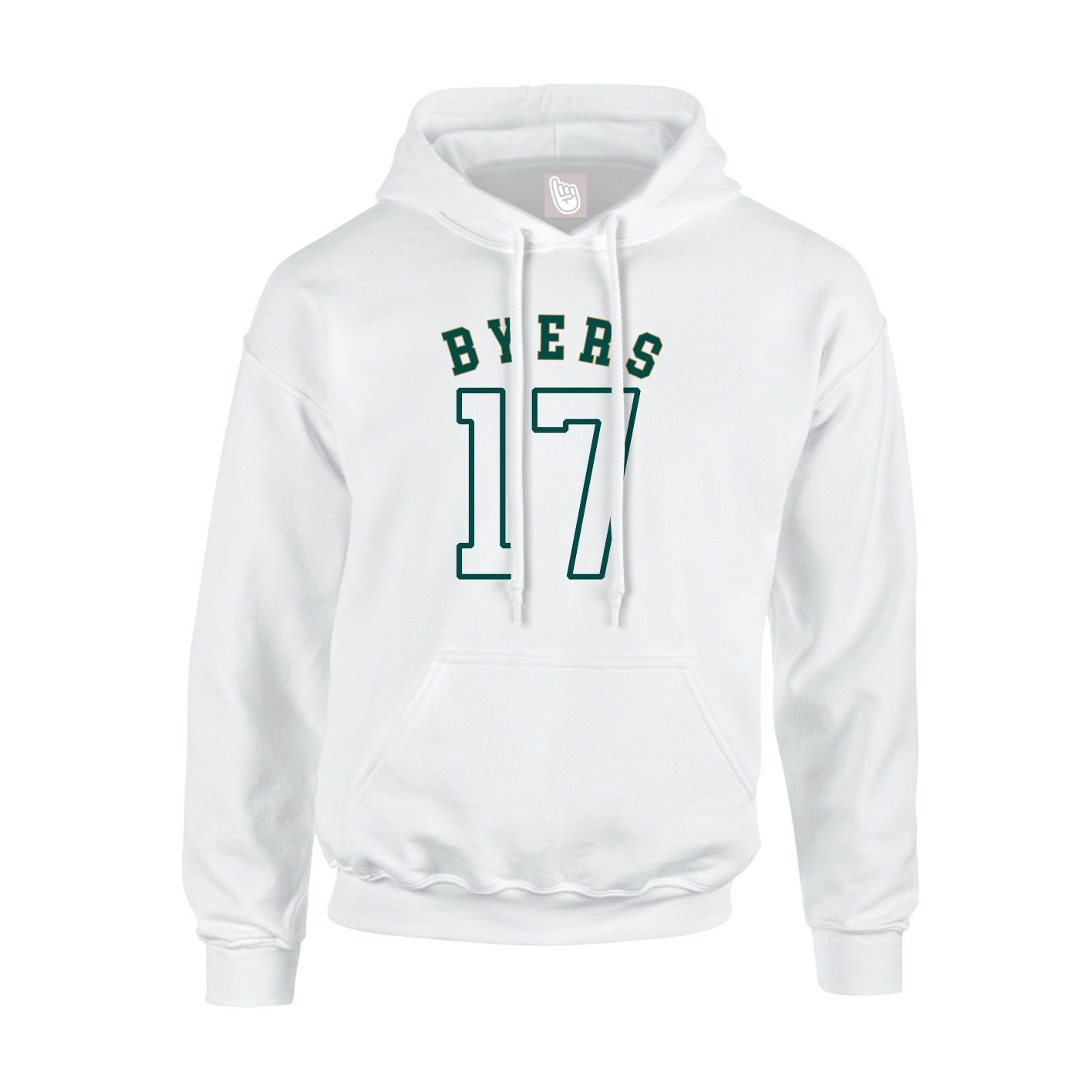 Youth Hoodie — Shirsey Arch in White