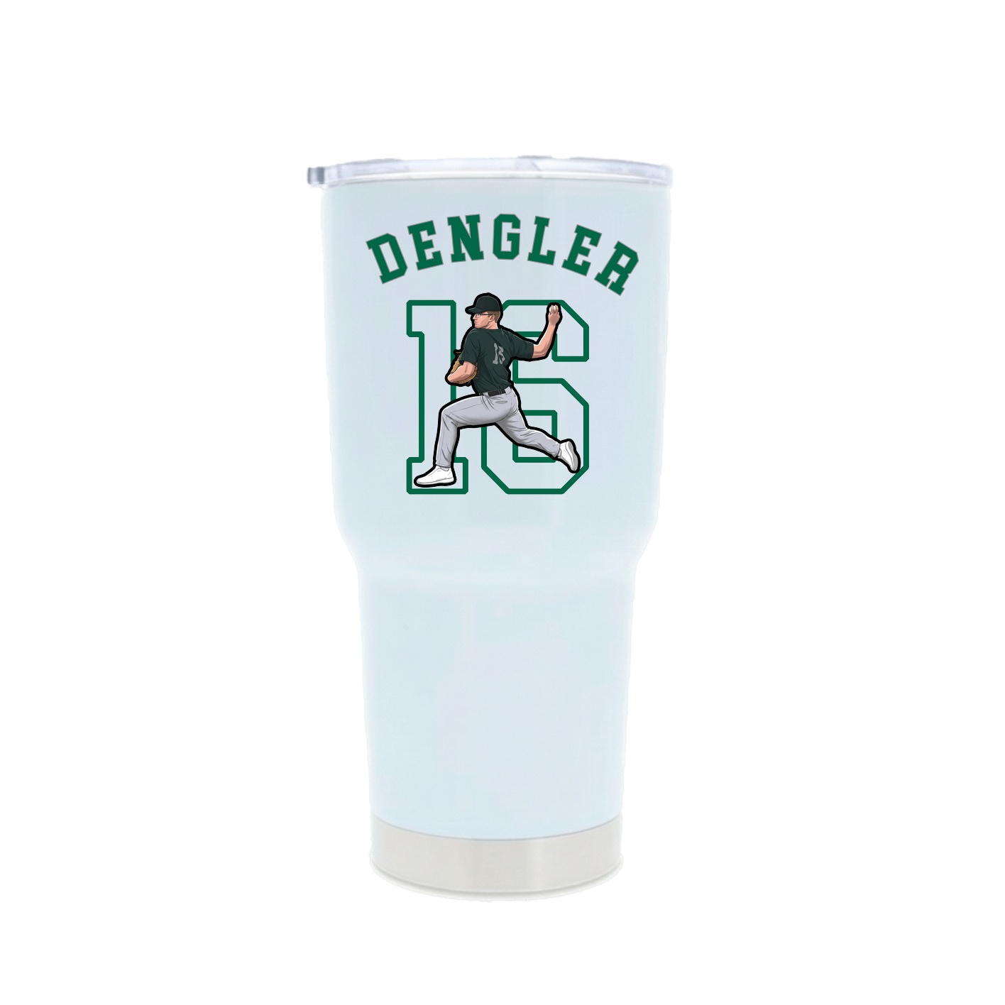 30oz Stainless Steel Tumbler — Shirsey Arch in White