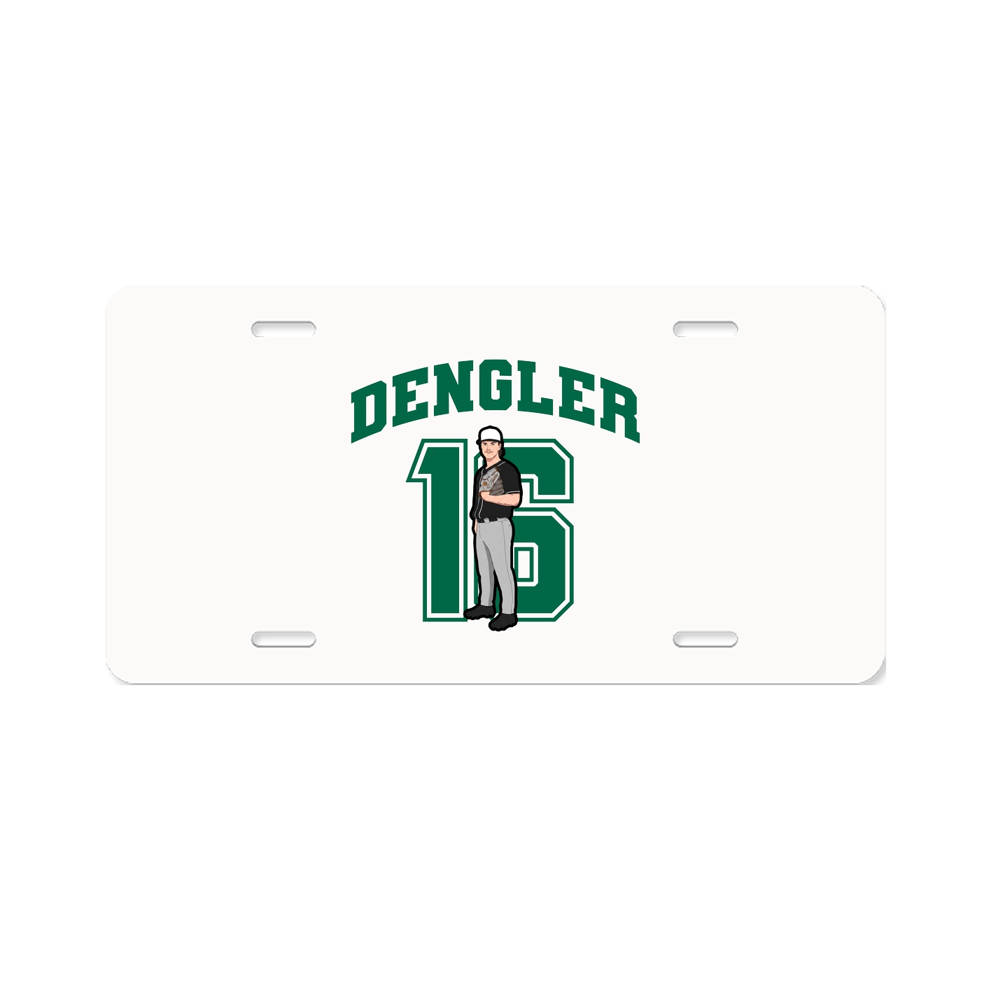 License Plate — Number in Classic