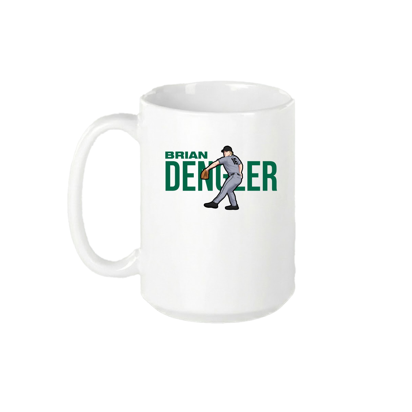 15oz Coffee Mug — Player Name in White
