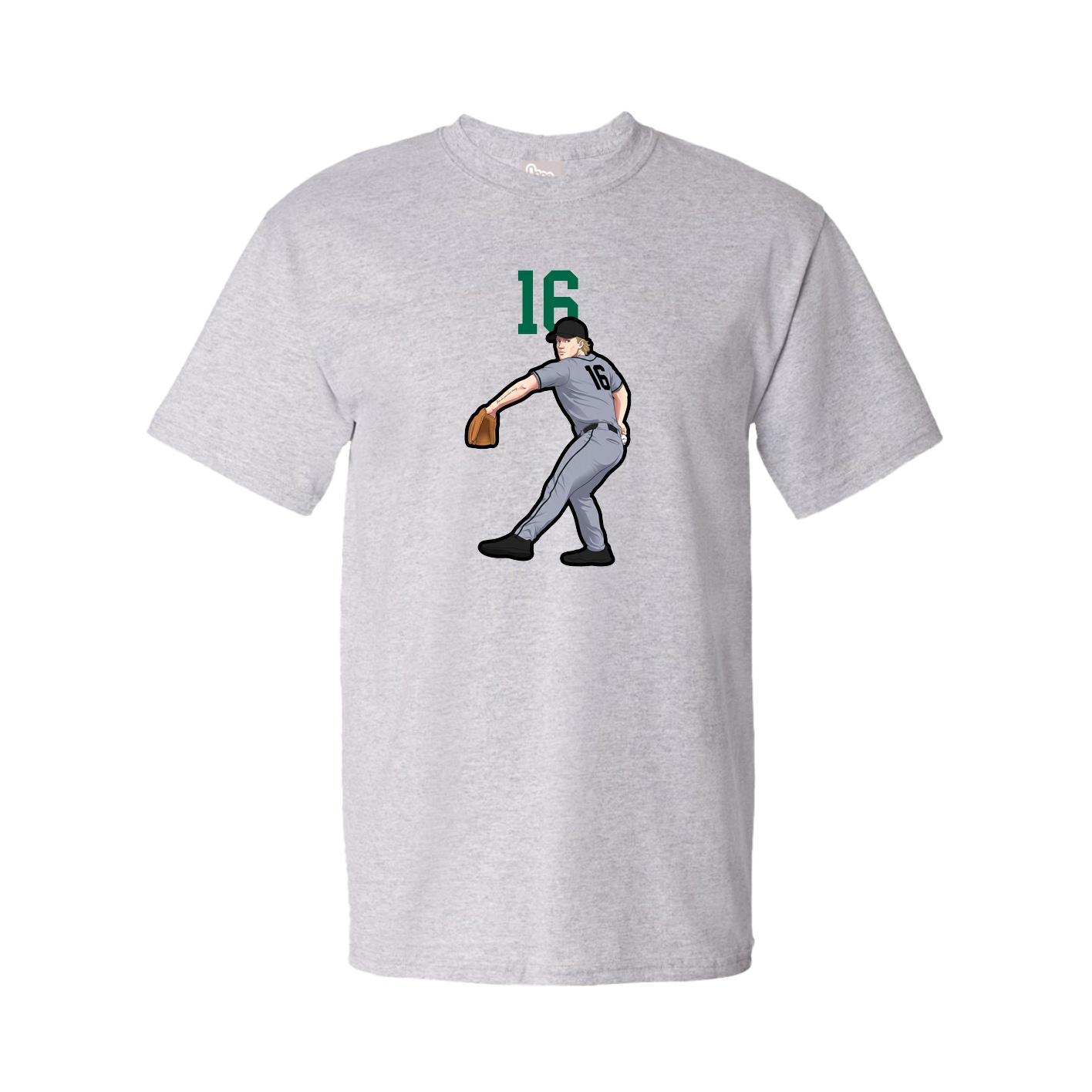 Youth Tee — Number Top in Grey