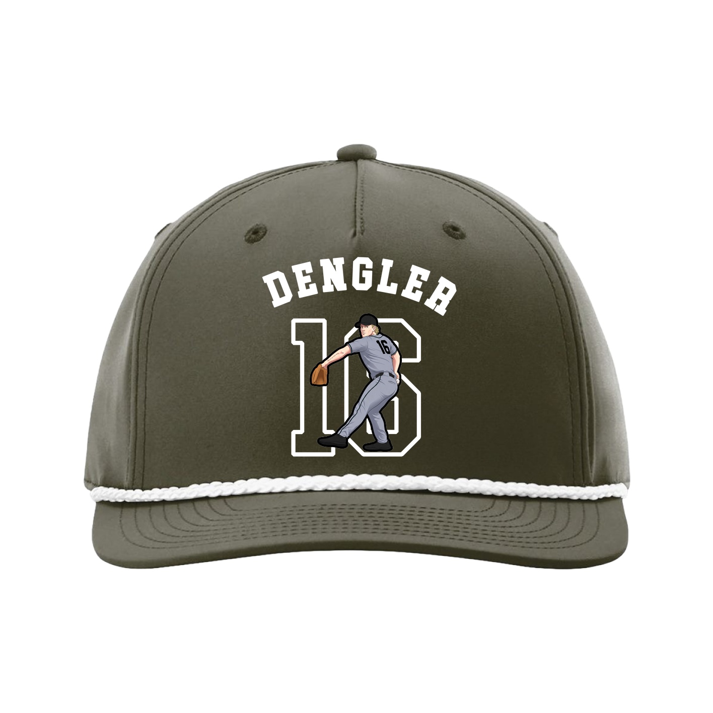 Five-Panel Classic Rope Cap — Shirsey Arch in Green