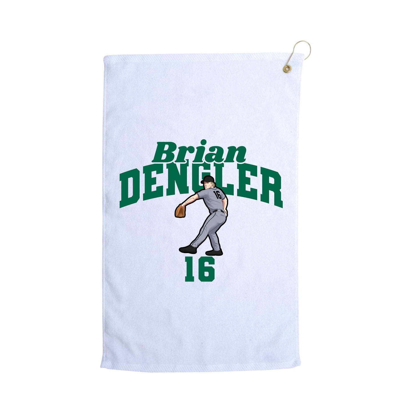 Golf Towel — Signature Arch in White