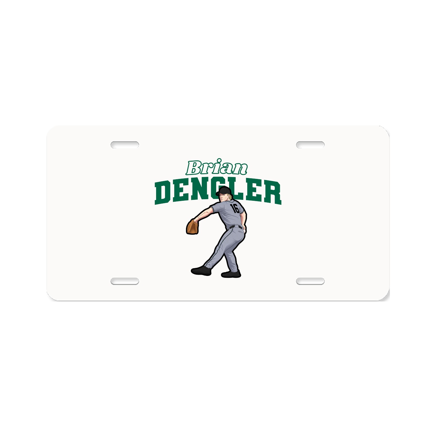 License Plate — Name Arch in Classic