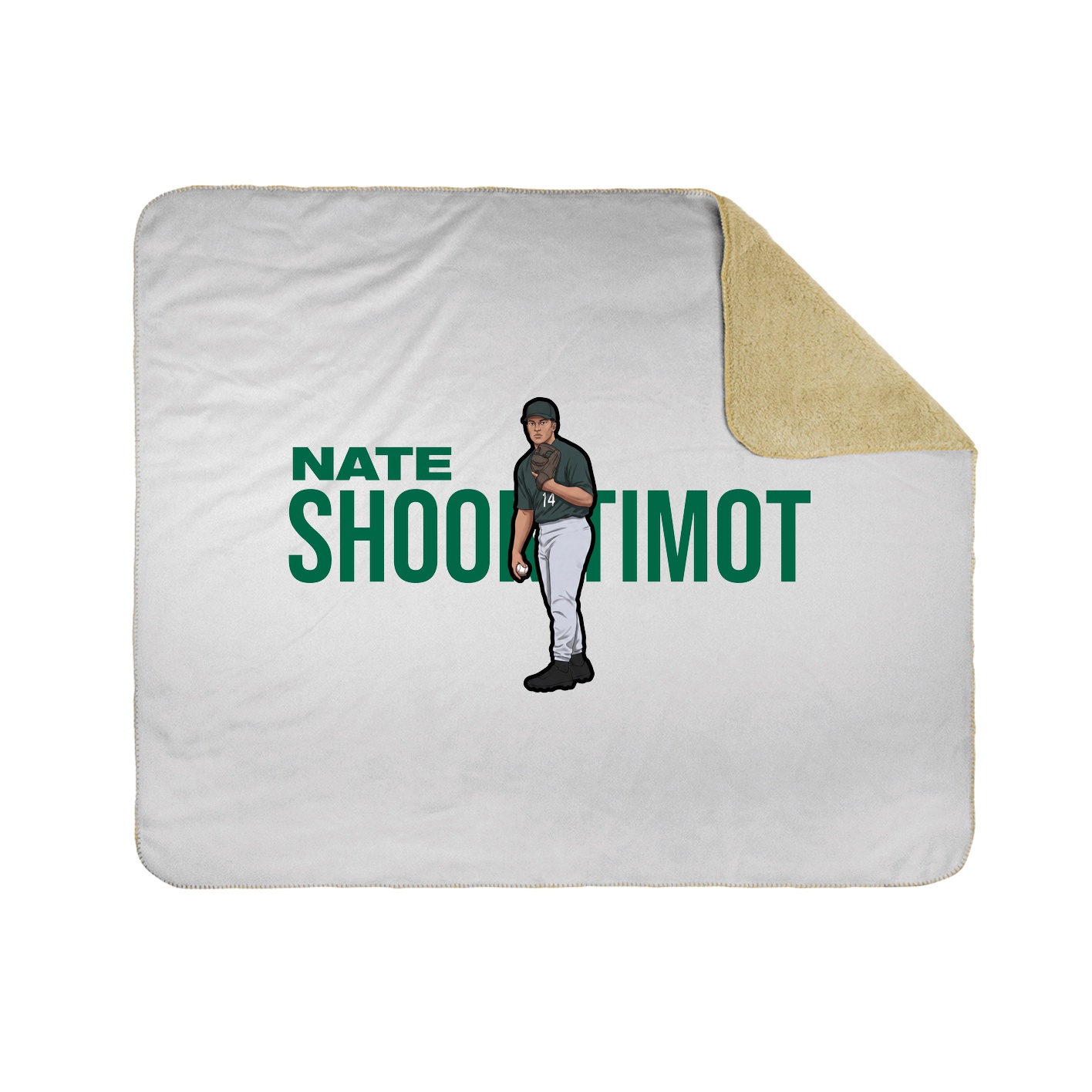 Throw Blanket — Player Name in White