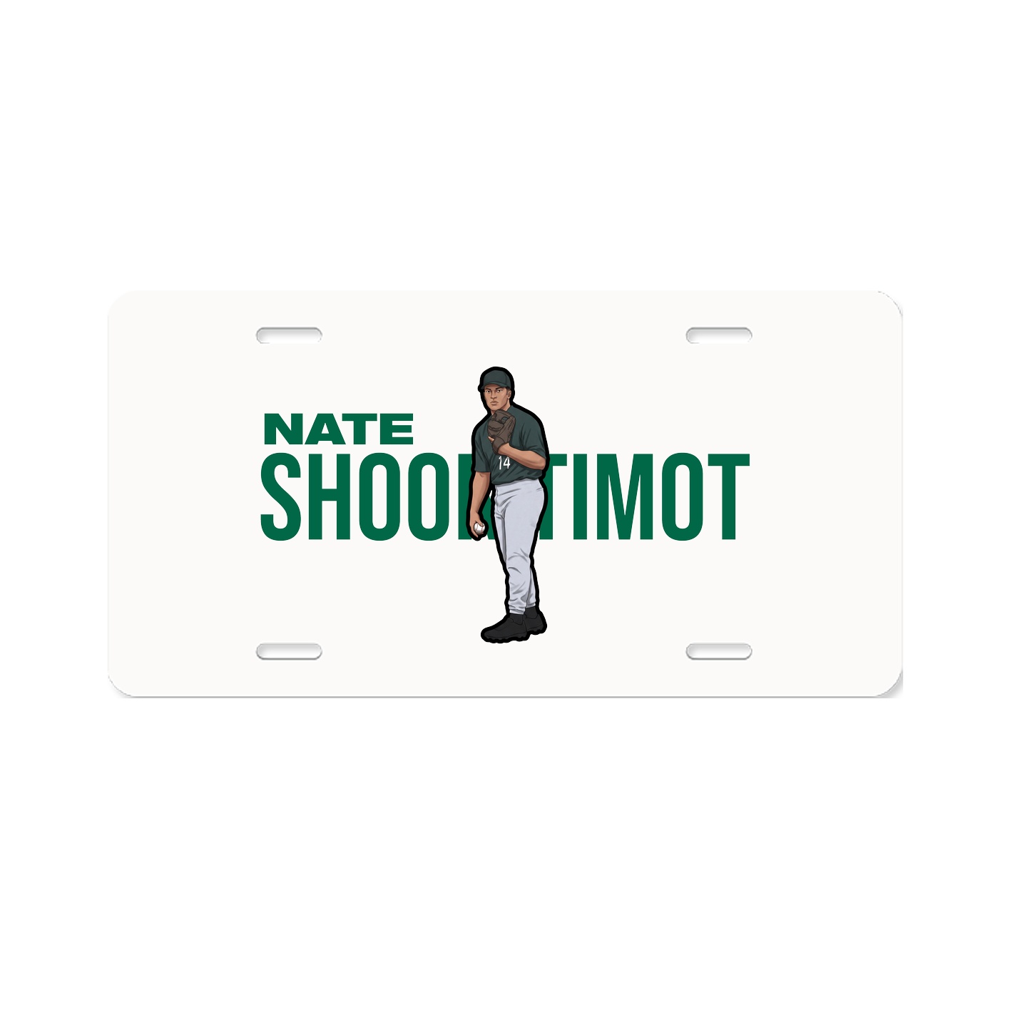 License Plate — Player Name in Classic