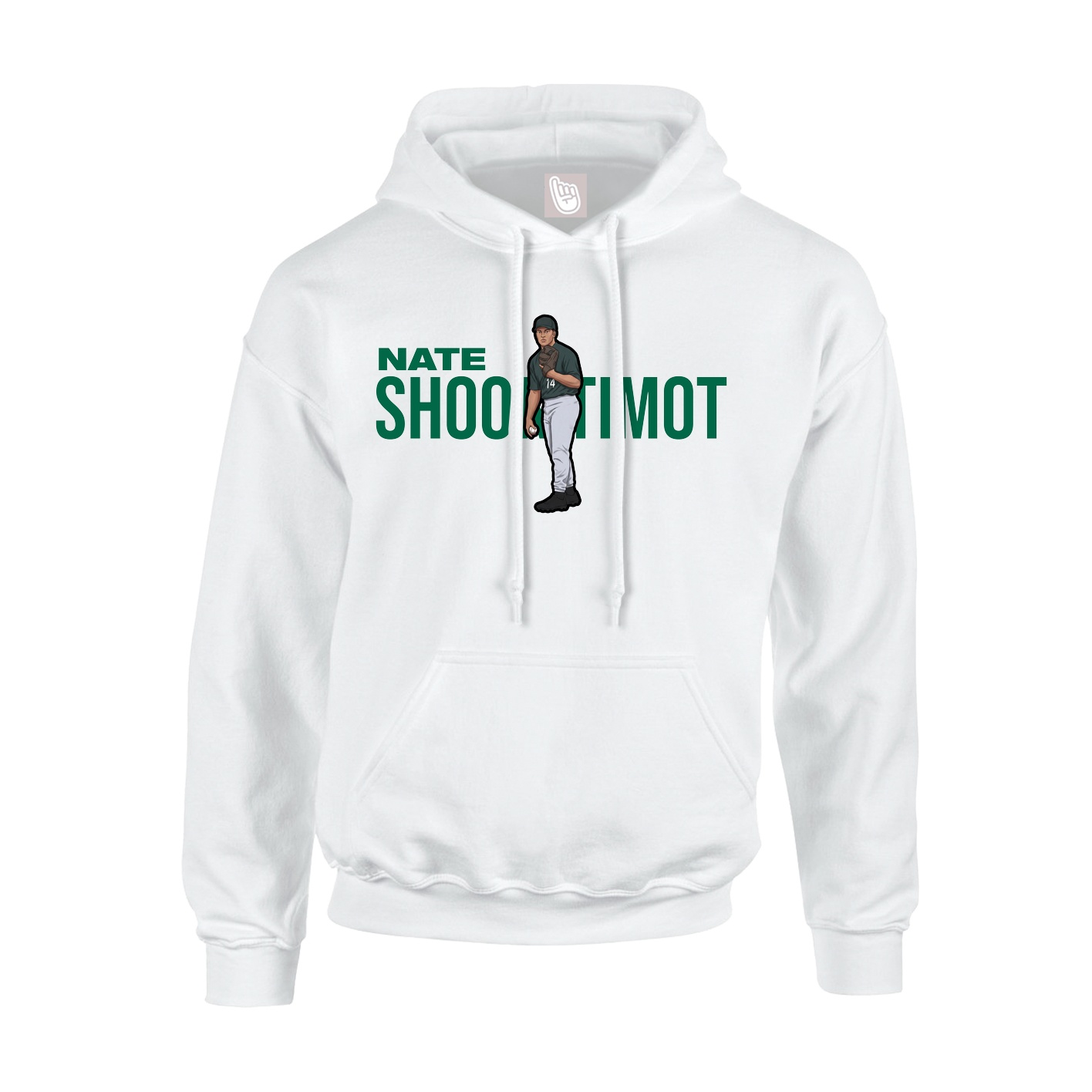Hoodie — Player Name in White