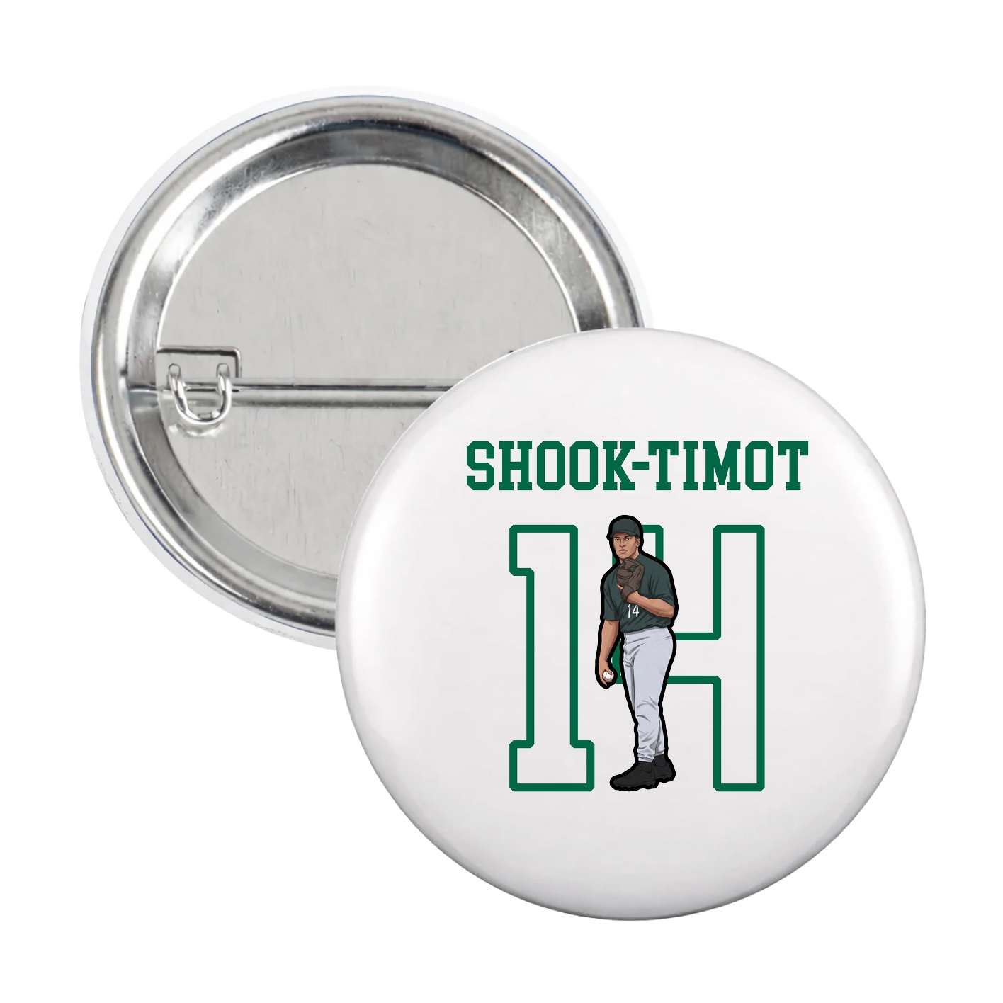 Game Day Button — Shirsey in White