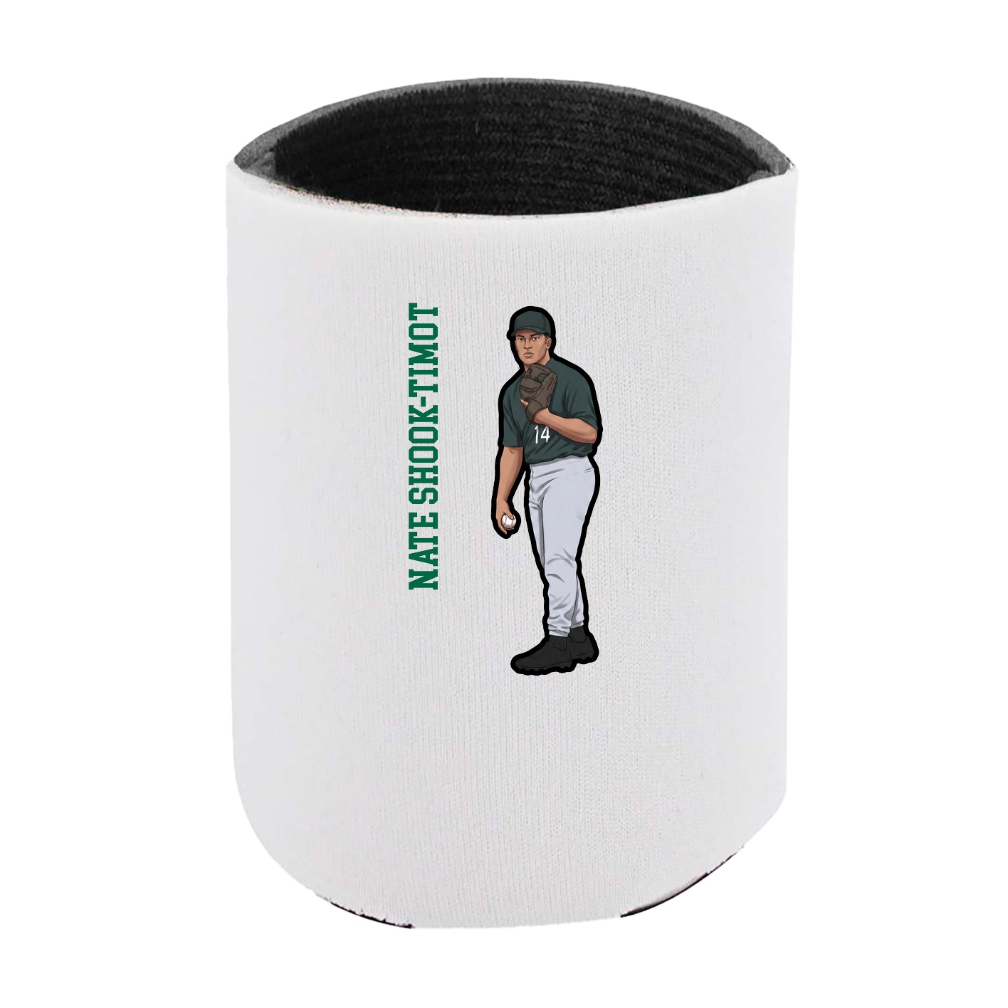 Can Holder — Name Vertical in White