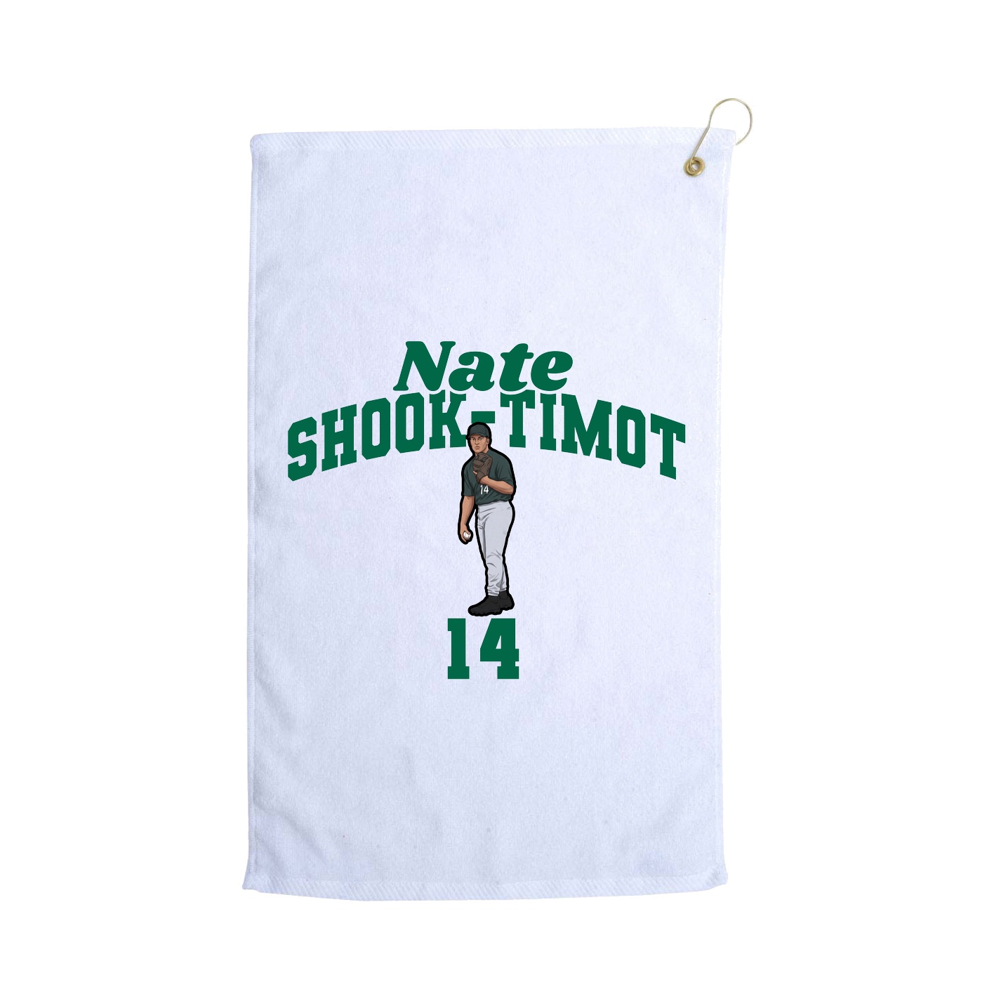 Golf Towel — Signature Arch in White