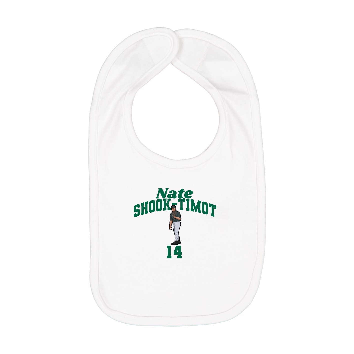 Infant Bib — Signature Arch in White
