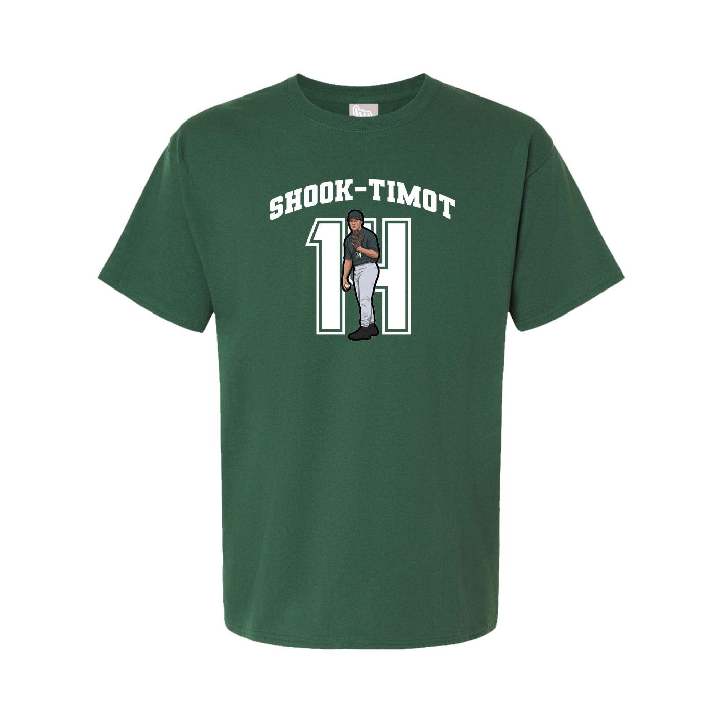 Youth Tee — Number in Green