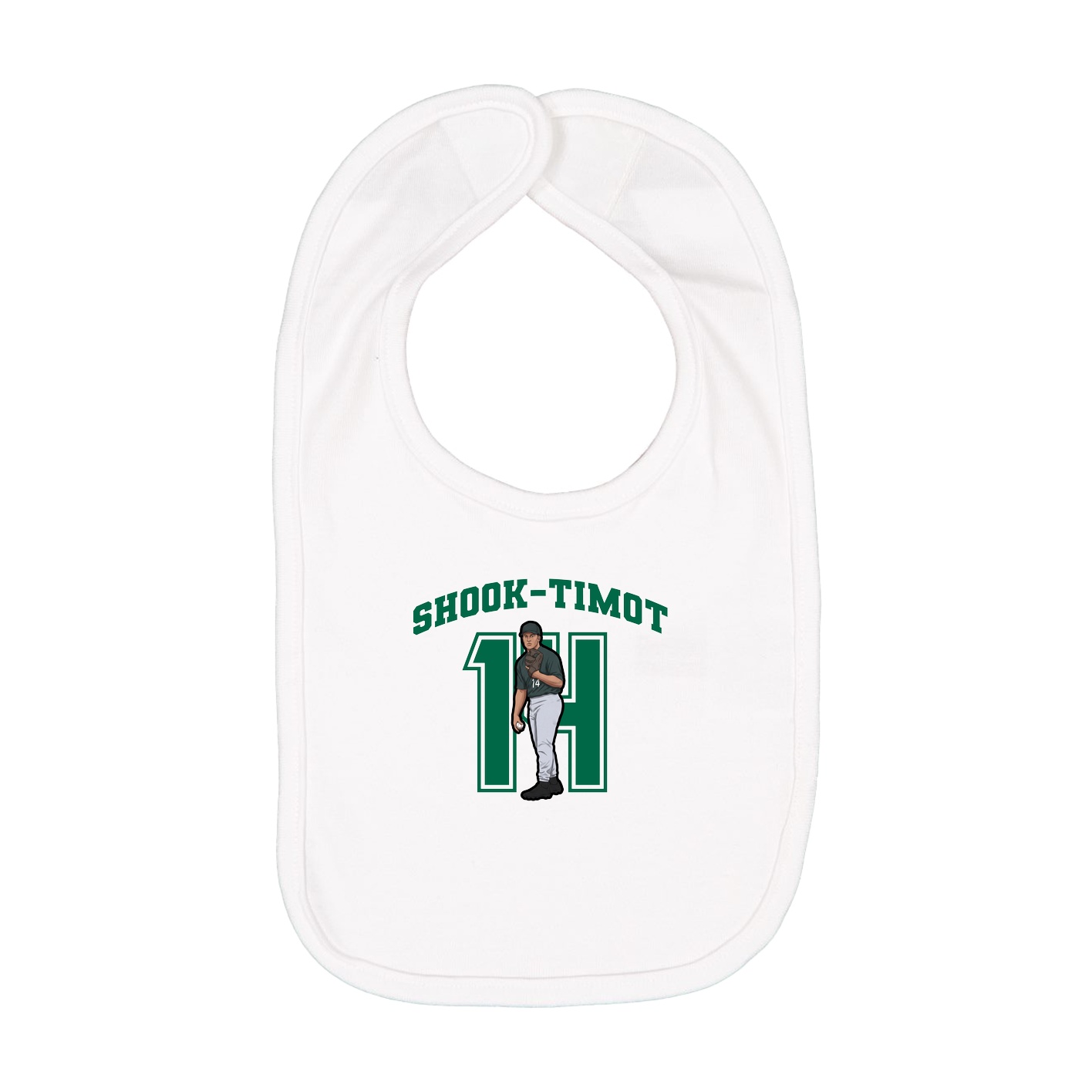 Infant Bib — Number in White