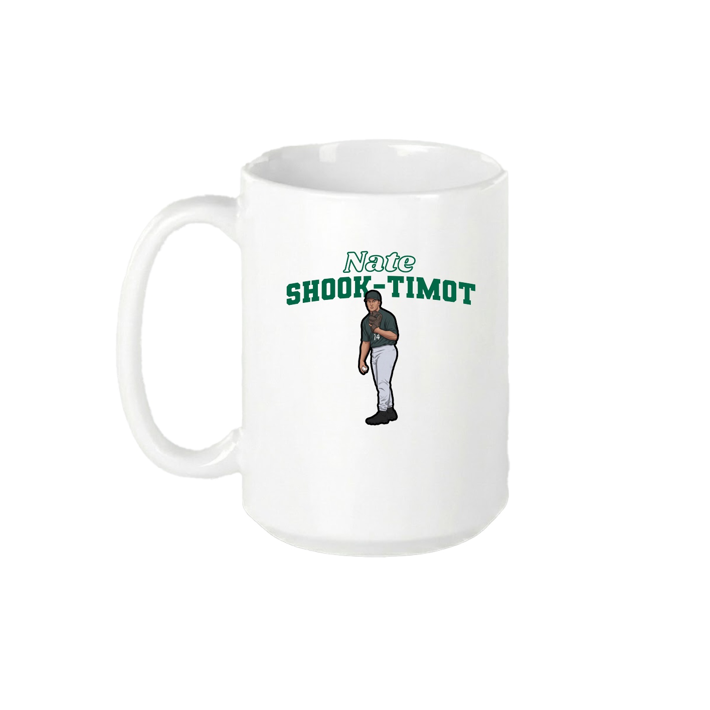 15oz Coffee Mug — Name Arch in White