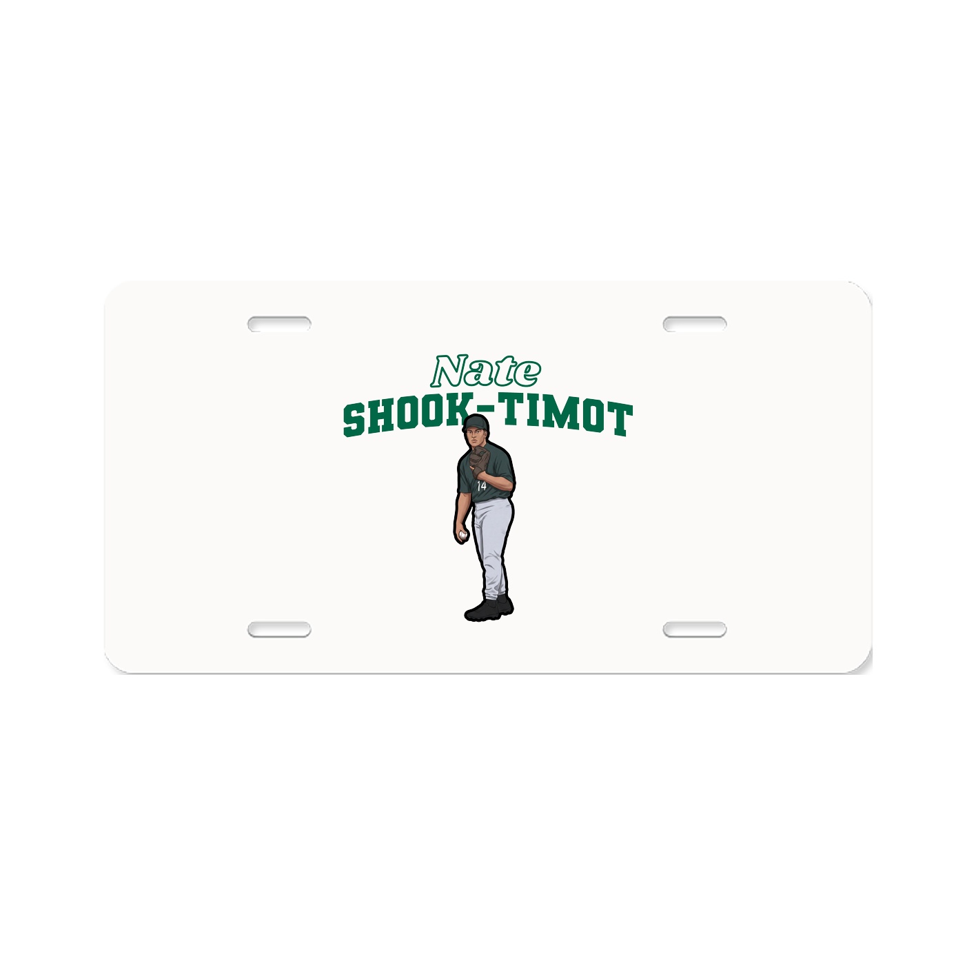 License Plate — Name Arch in Classic