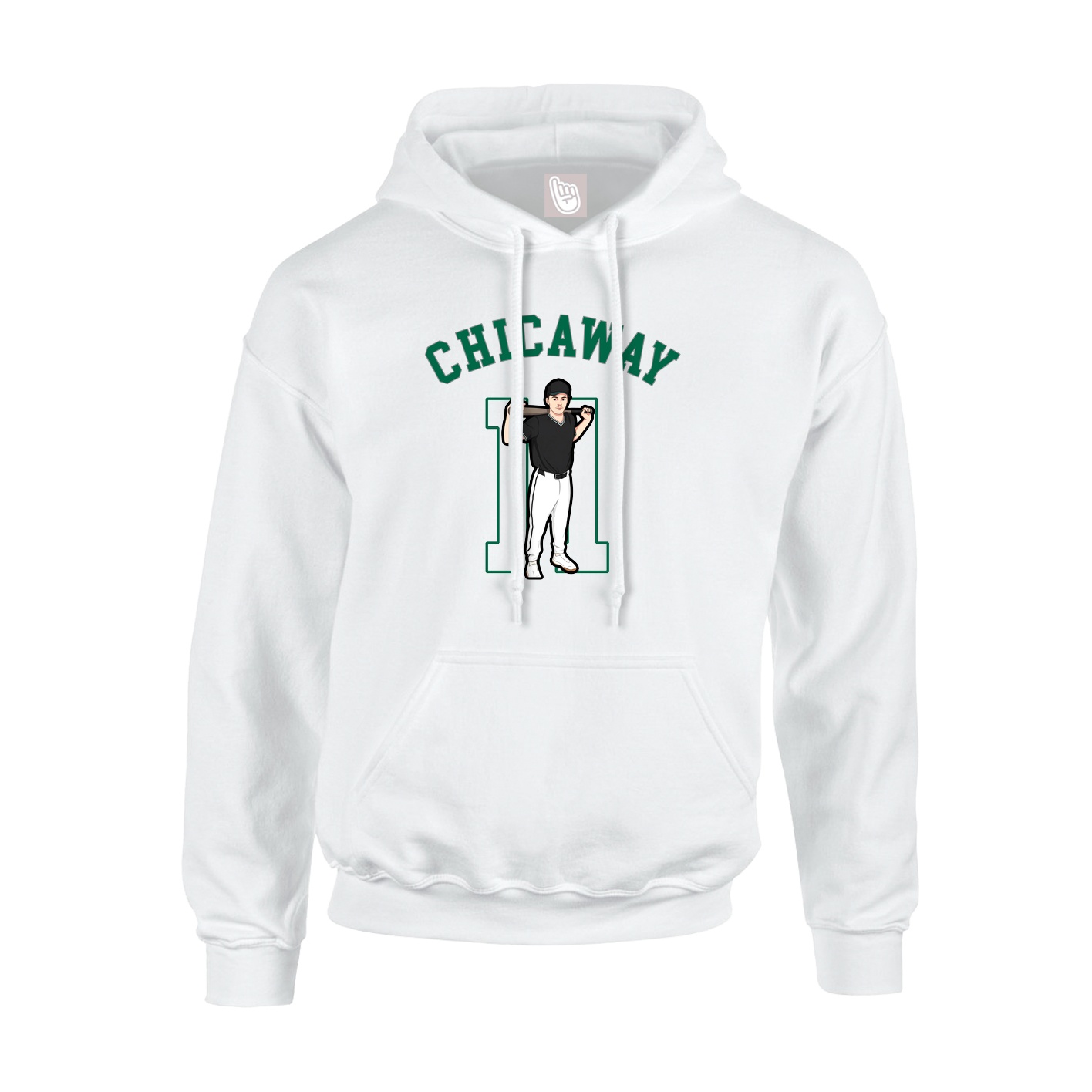 Youth Hoodie — Shirsey Arch in White
