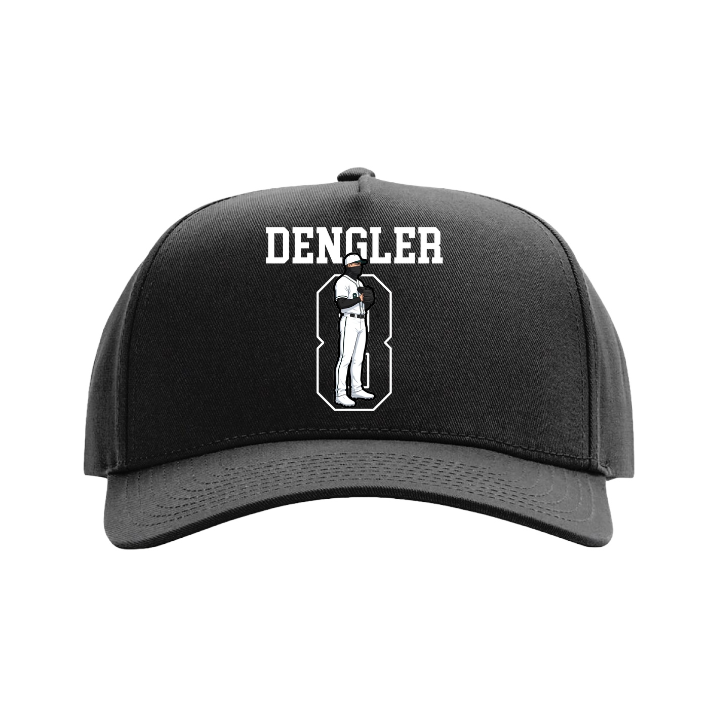 Full Fabric Five-Panel Champ Cap — Shirsey in Black