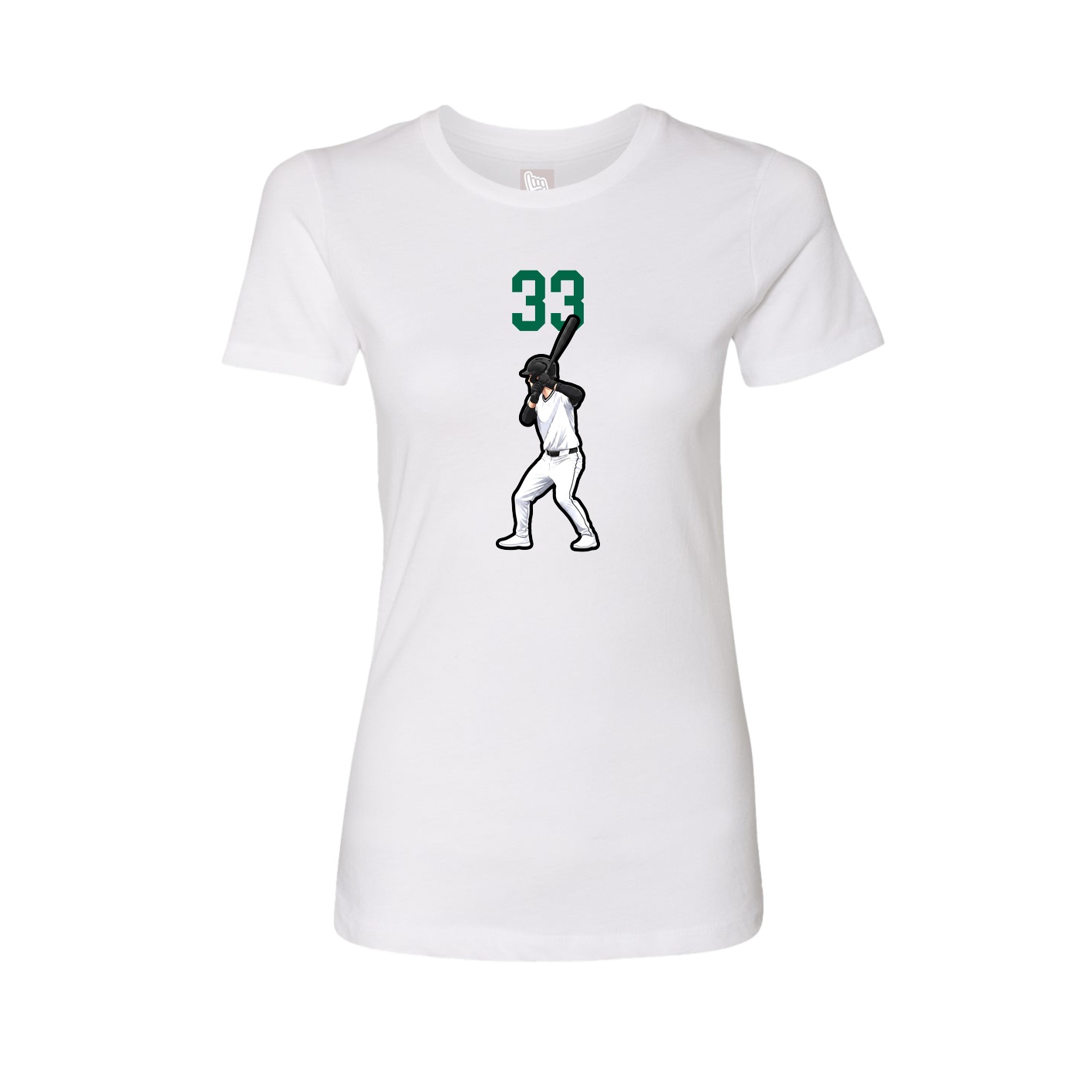 Womens Tee — Number Top in White