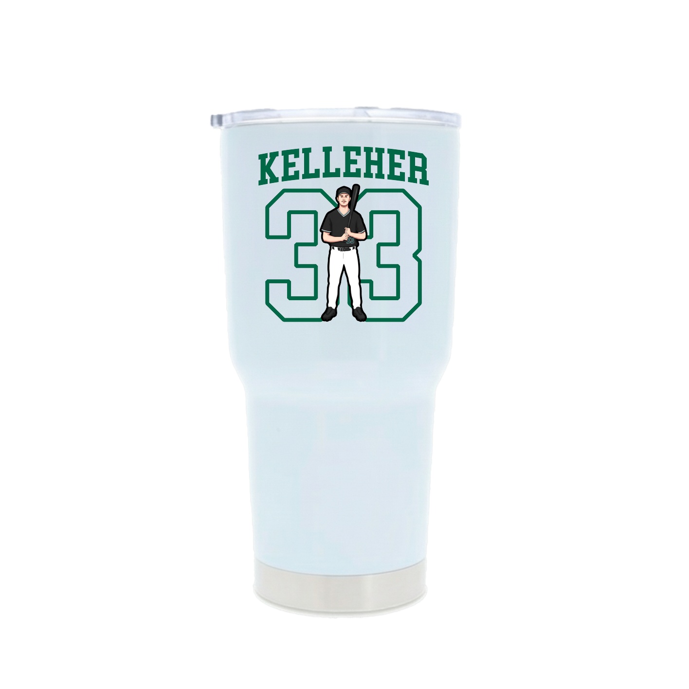 30oz Stainless Steel Tumbler — Shirsey in White