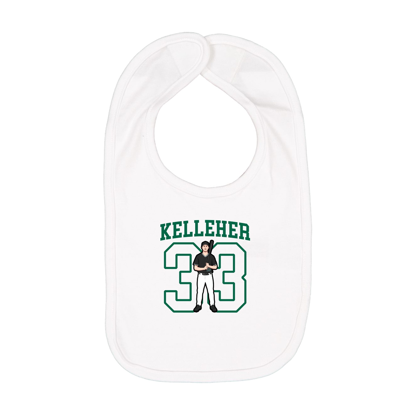 Infant Bib — Shirsey in White