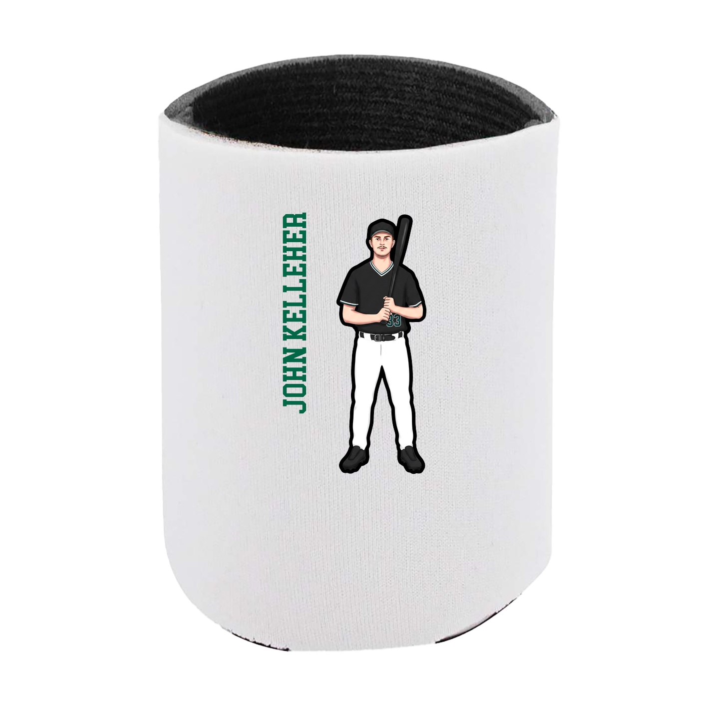 Can Holder — Name Vertical in White