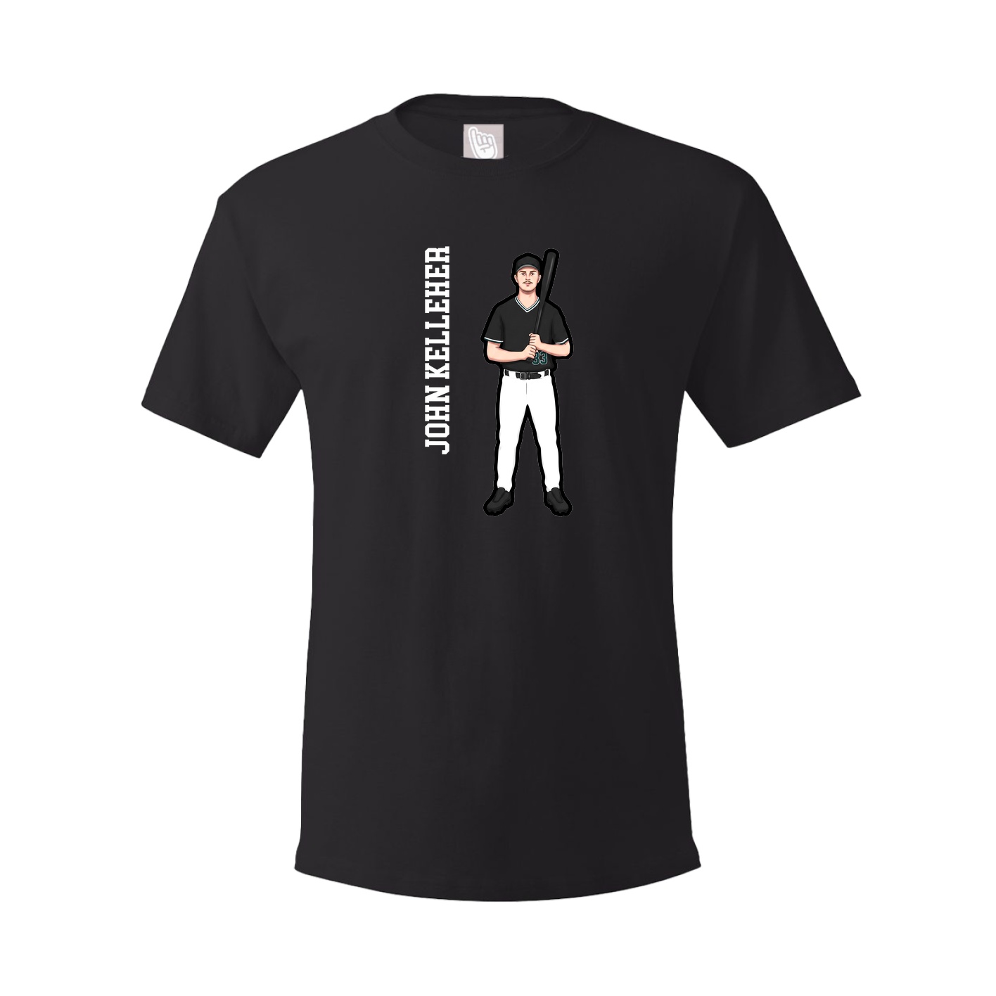Tee — Name Vertical in Black